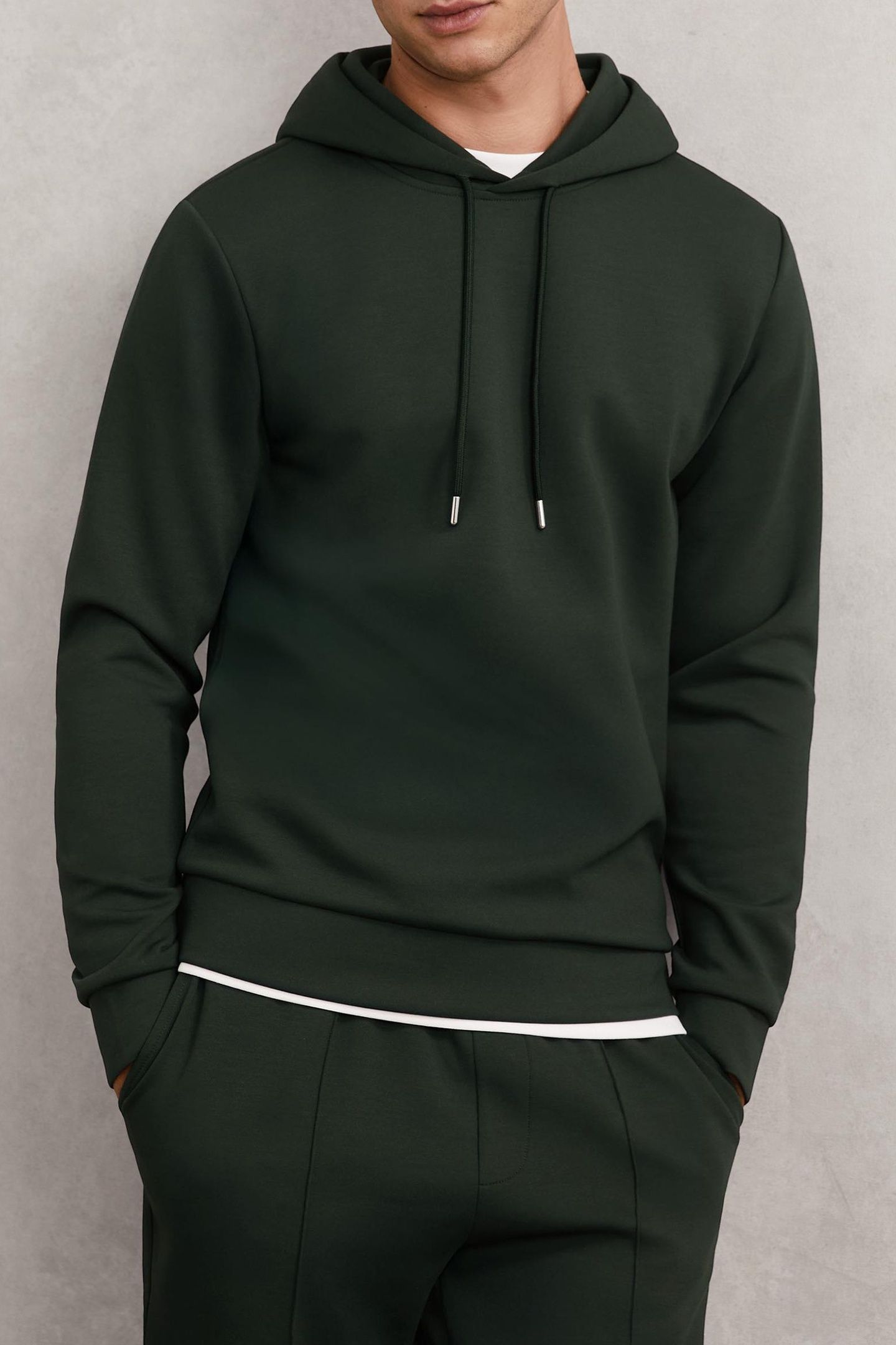 LS INTERLOCK HOODY DARK SAGE GREEN 1