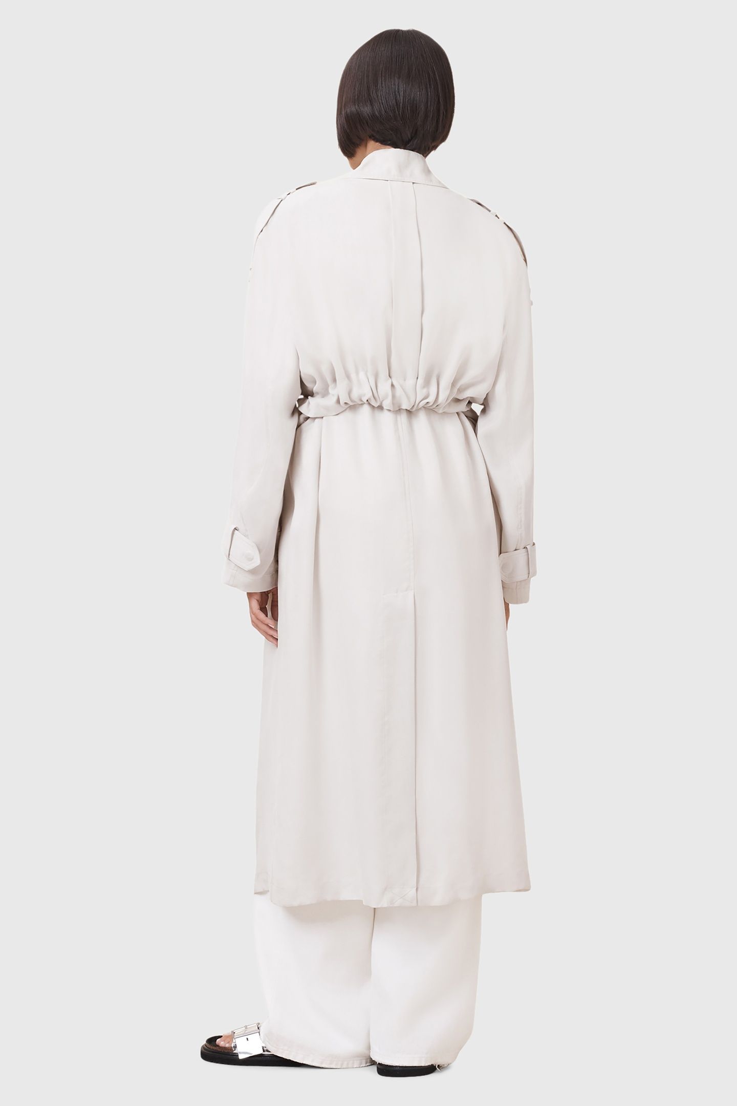 LINNIE TRENCH STONE WHITE 2