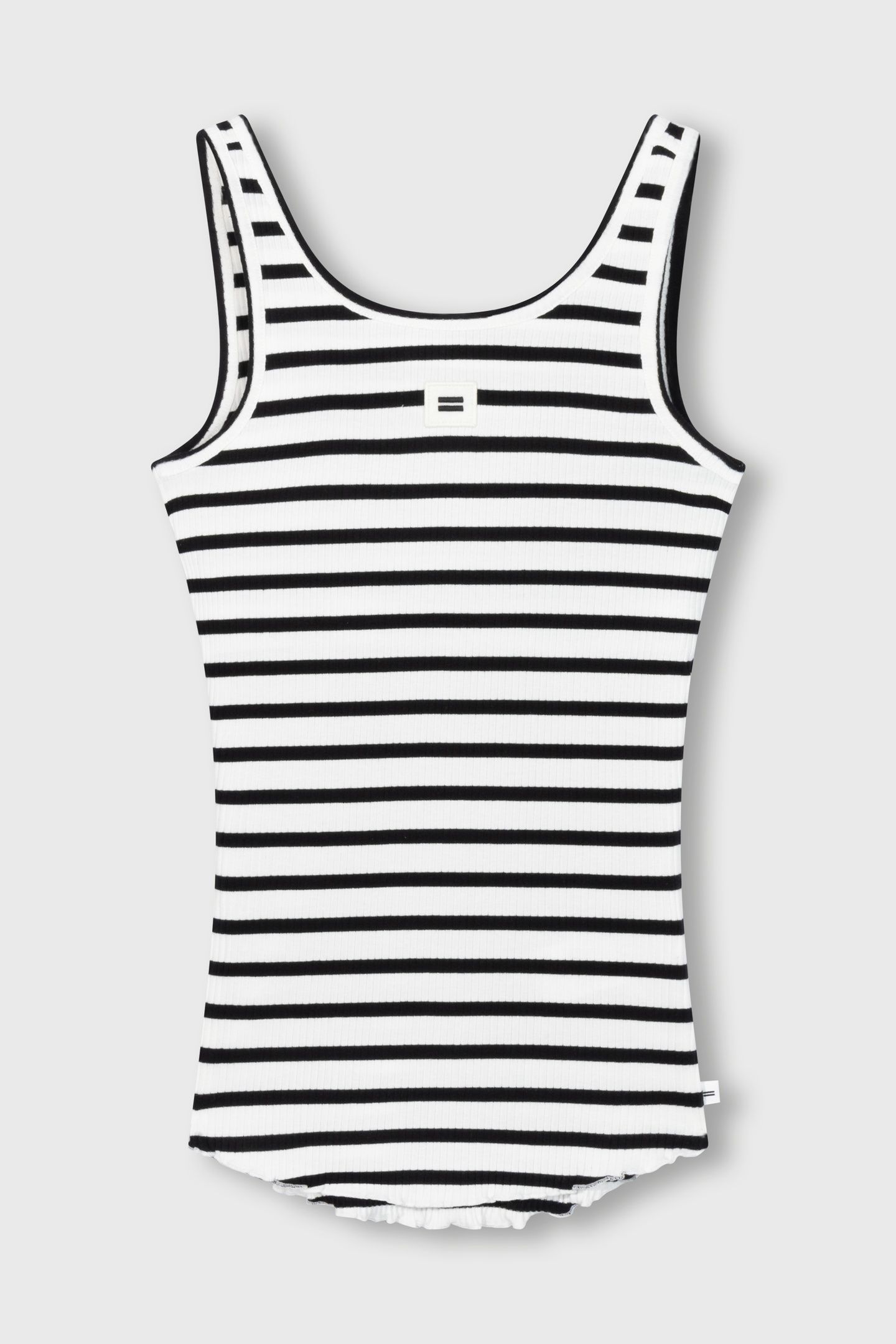BALLET TOP BACK SCOOP STRIPES ECRU/BLACK 2