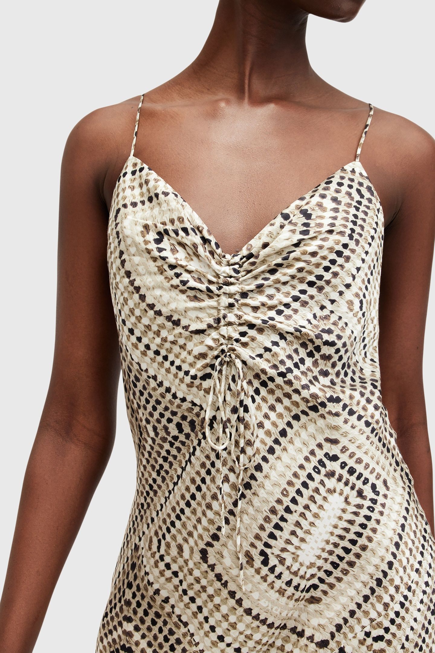 ALEXIA LUISA DRESS TAUPE BROWN 8