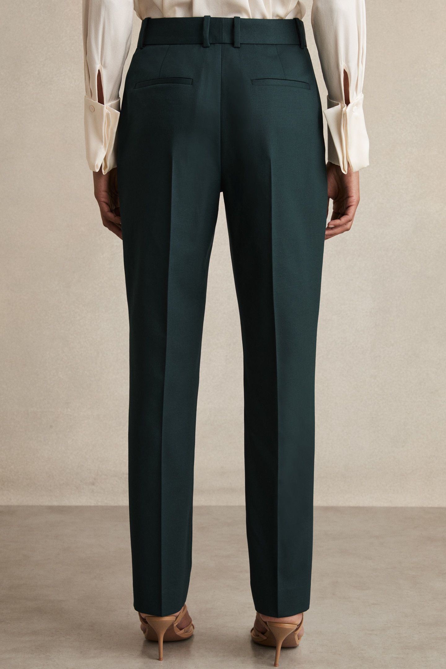 SLIM LEG TROUSER GREEN 2