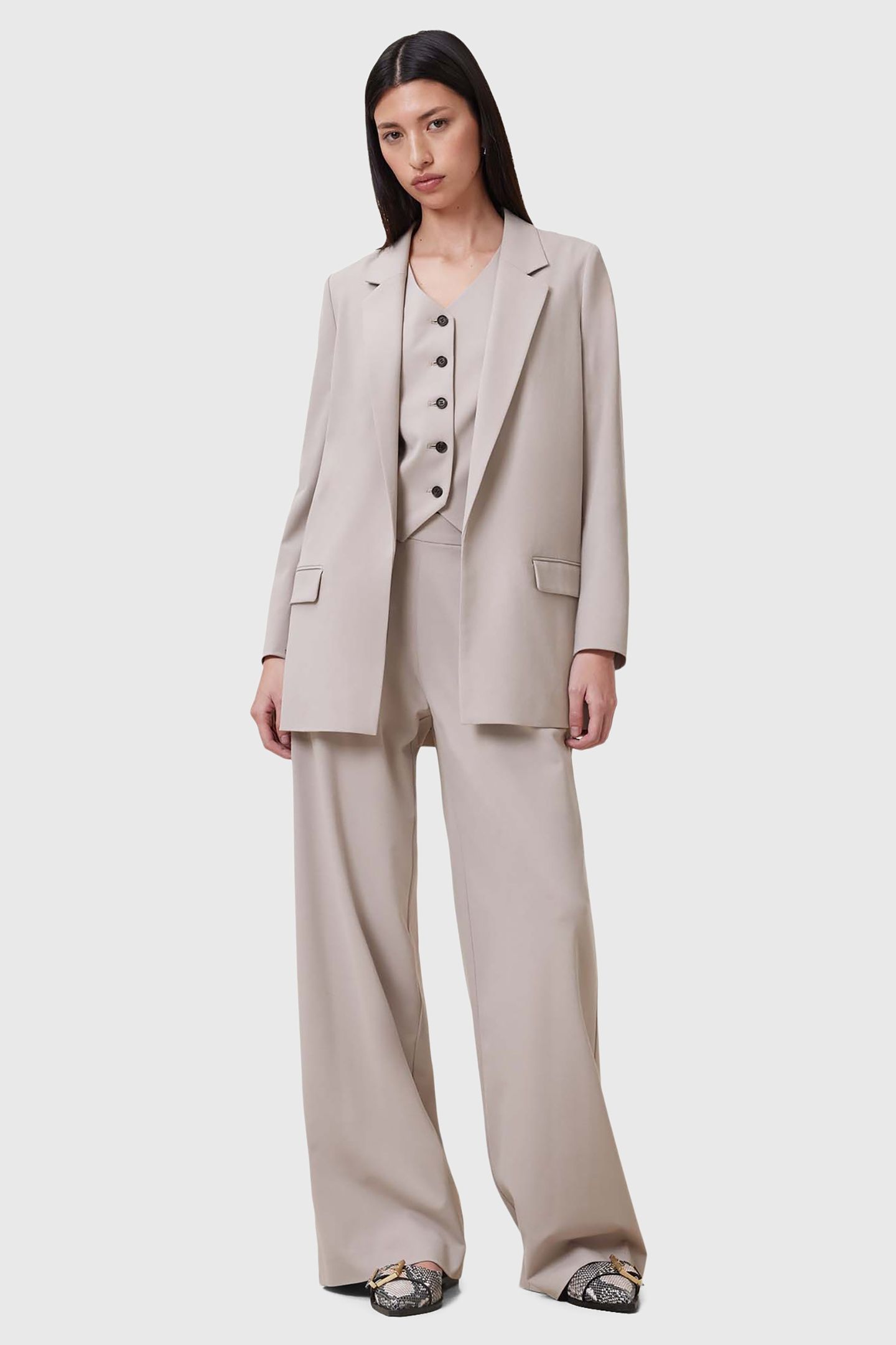 ALEIDA TRI BLAZER GREIGE BROWN 1