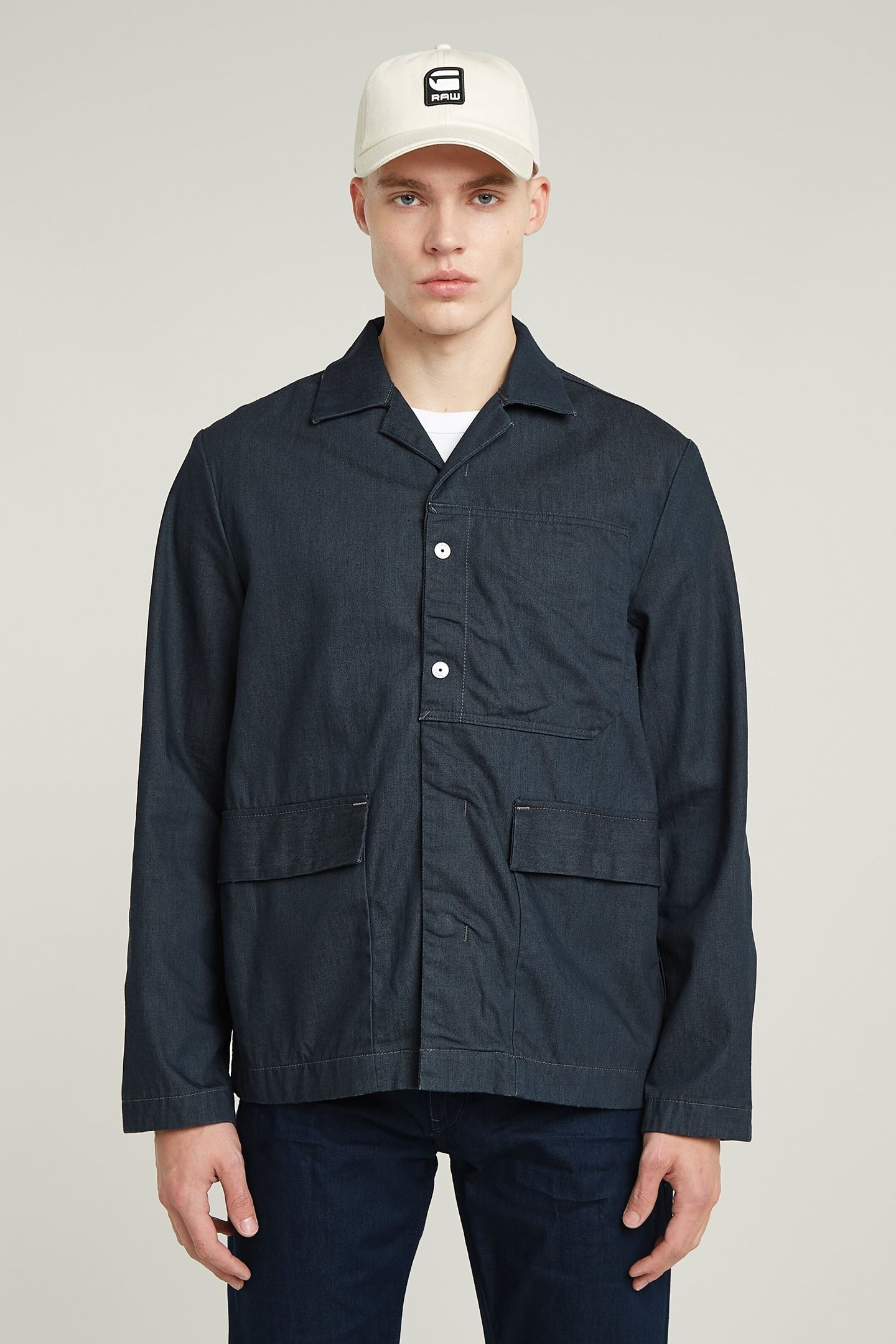 MARSEILLE BLAZER RAW DENIM 2