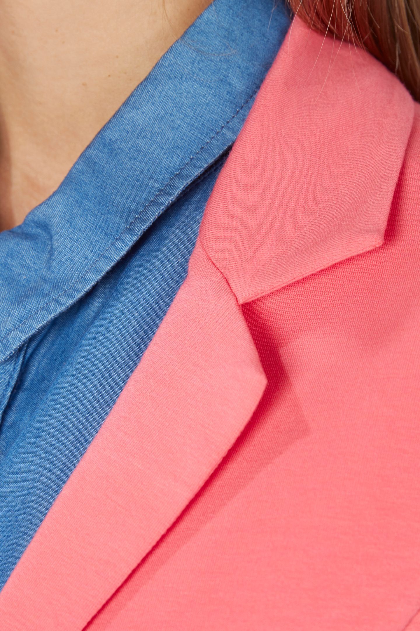 CASUAL JERSEY BLAZER IN PINK 5