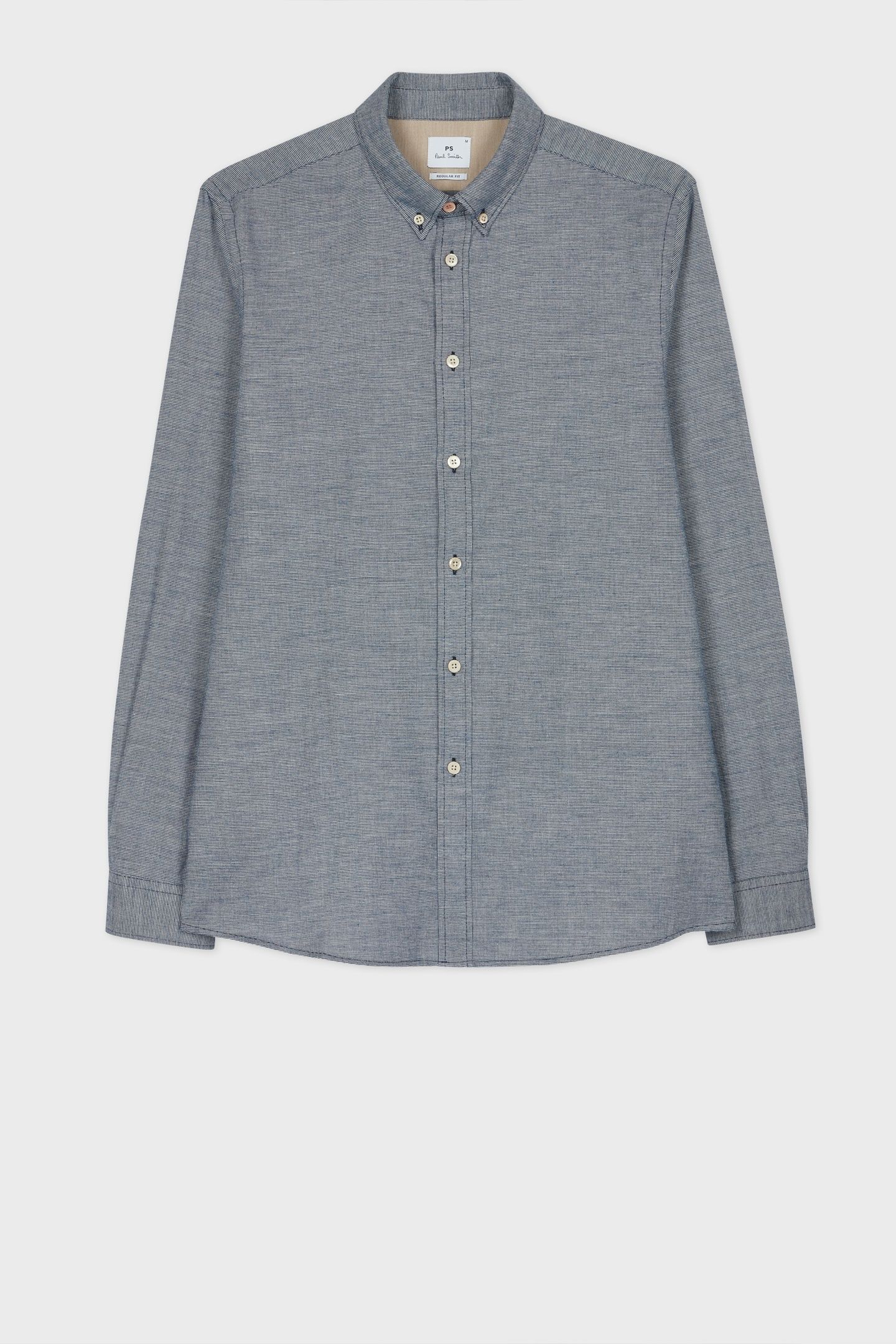 LS REGULAR FIT SHIRT BLUE 1