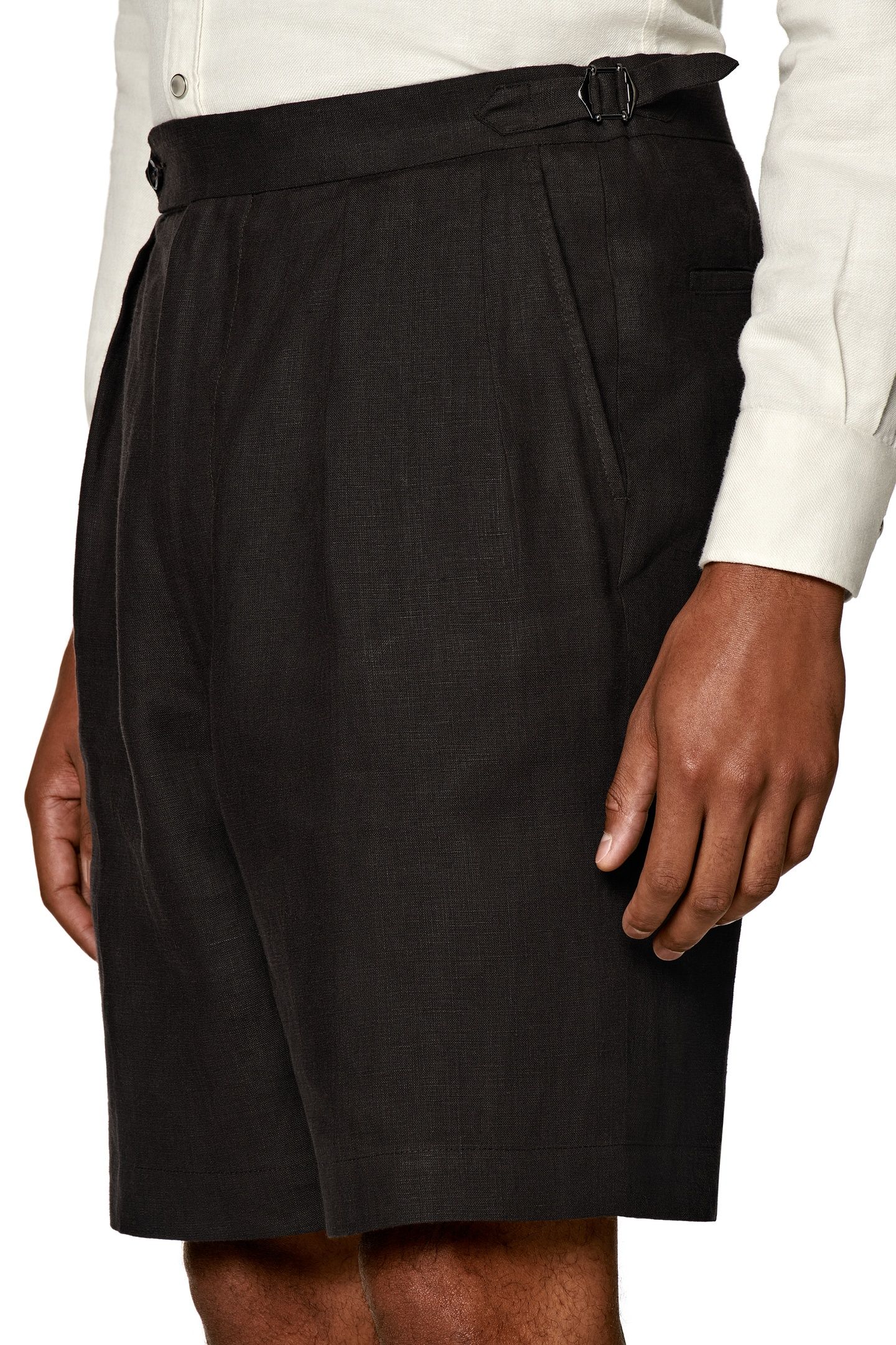 MIRA SHORTS DARK BROWN DARK BROWN 5