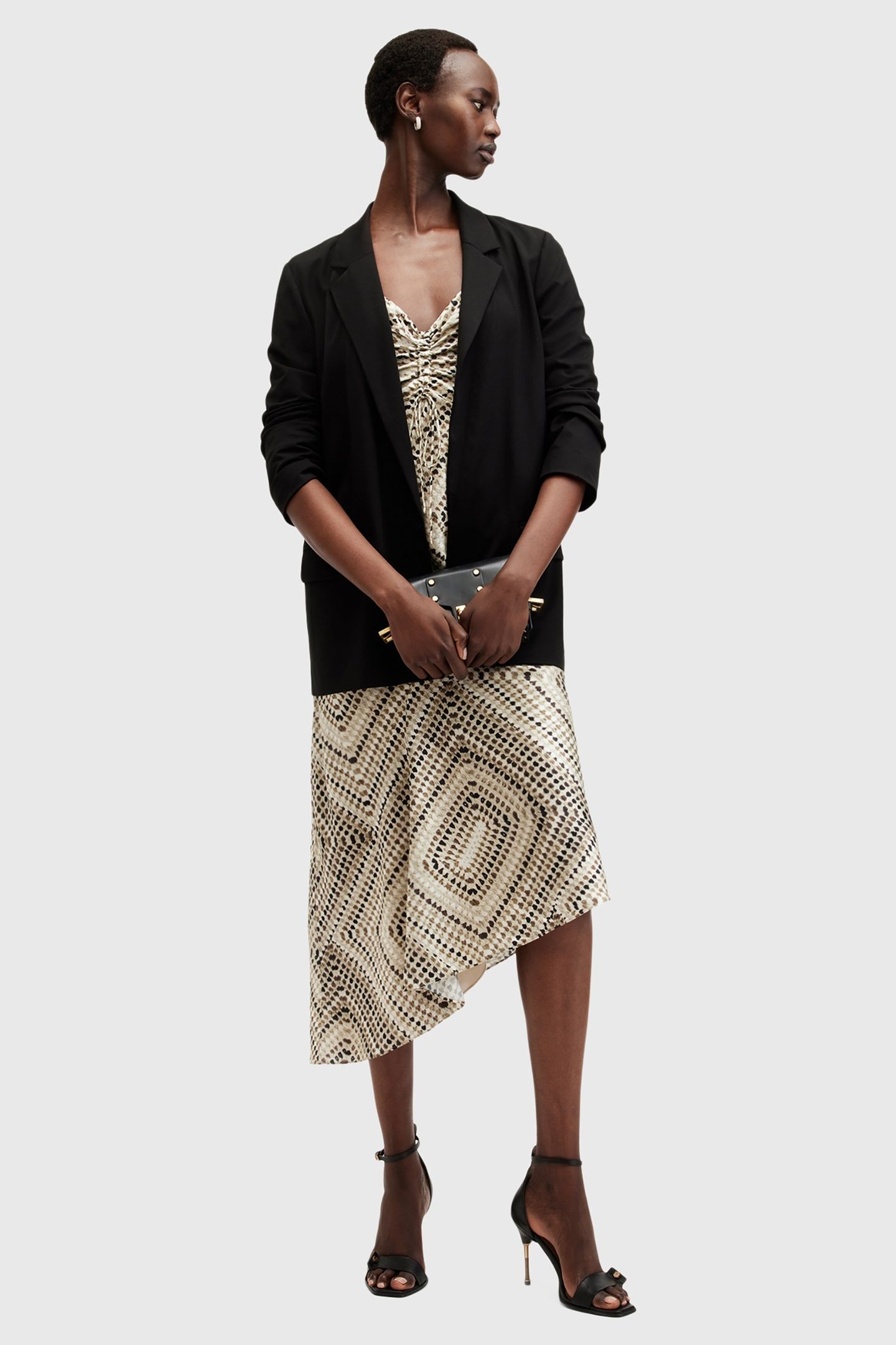 ALEXIA LUISA DRESS TAUPE BROWN 2
