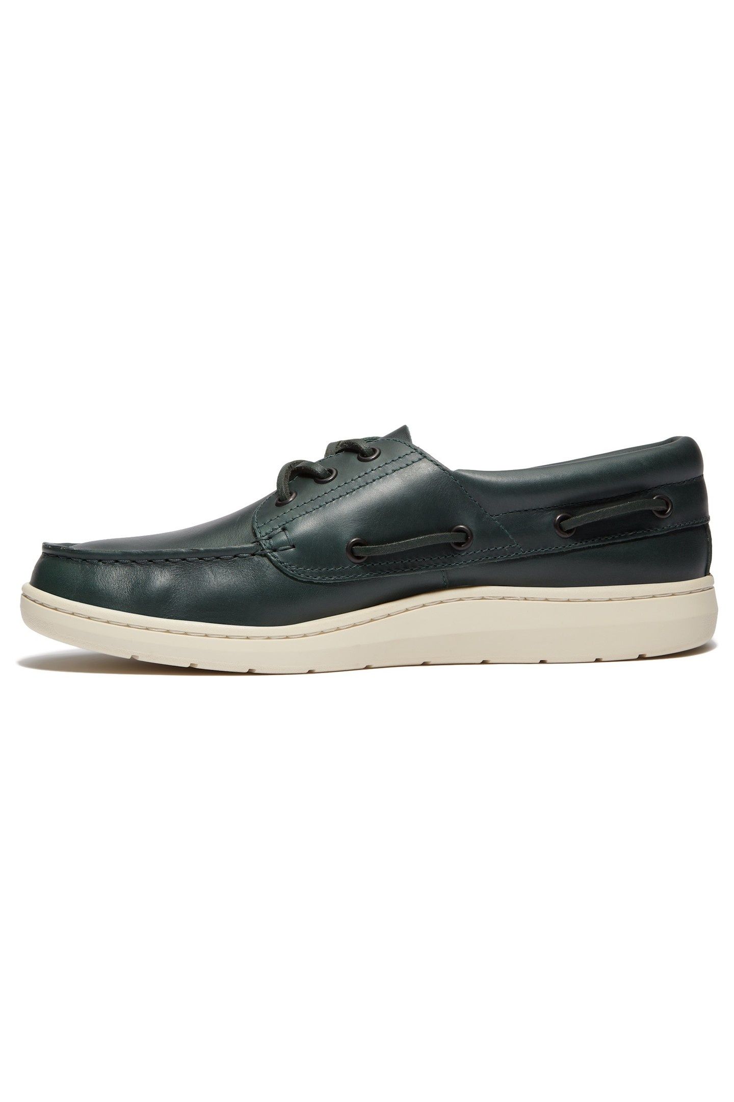 PORTOFINO PIER BOAT SHOE DARK GREEN FULL GRAIN 7
