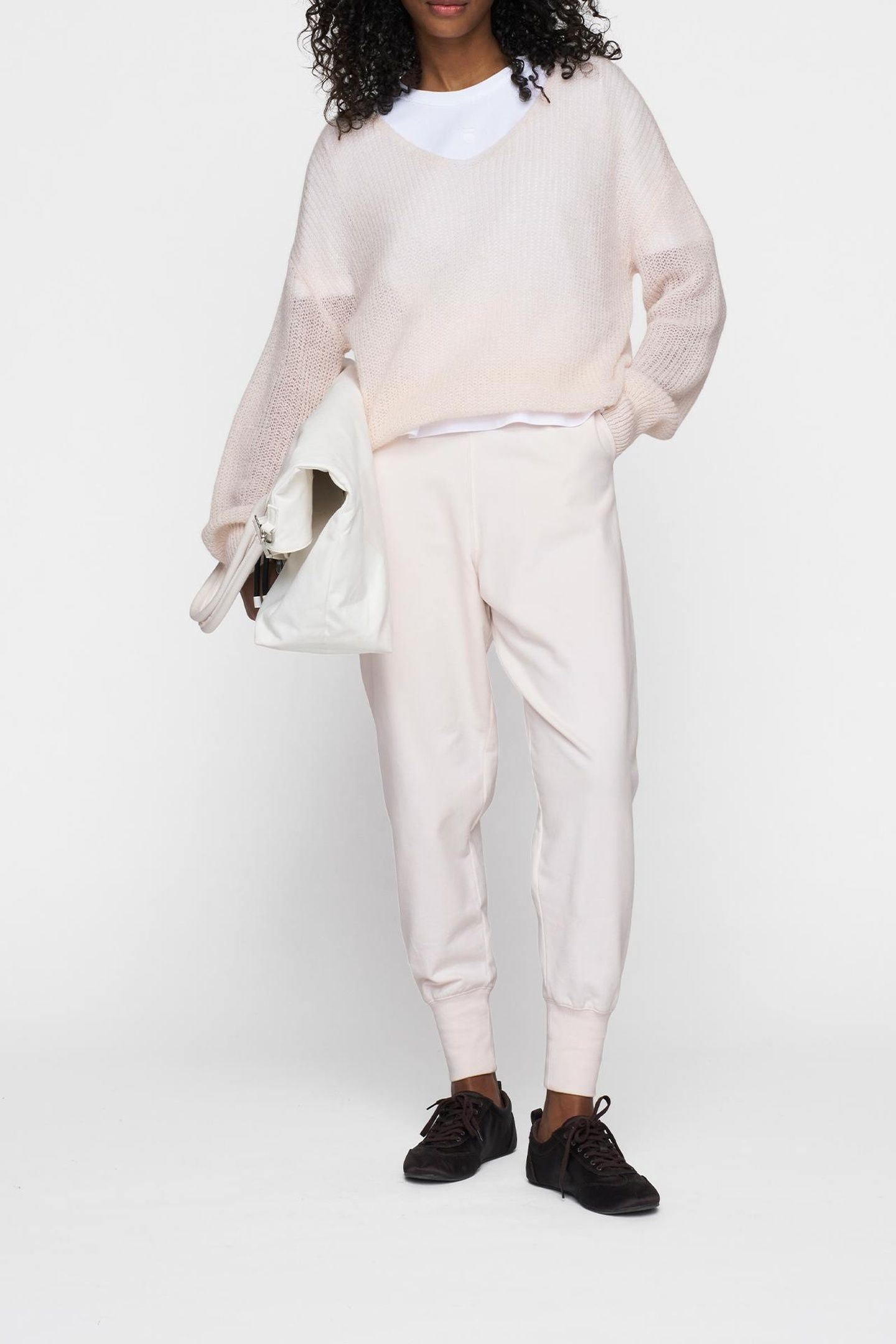 DEEP NECK KNIT SWEATER MARSHMALLOW 3
