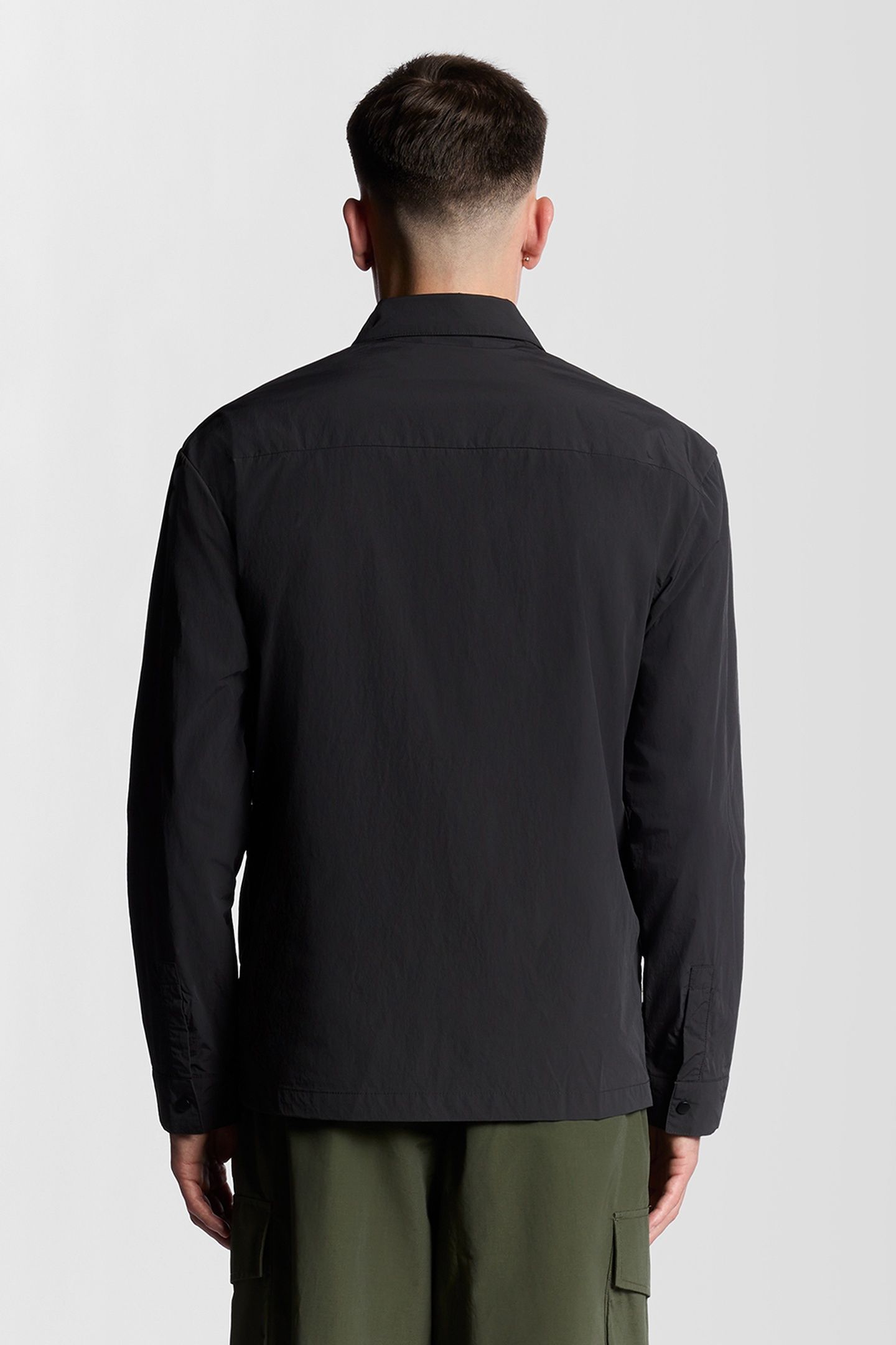 CRINKLE NYLON OVERSHIRT BLACK ICE 3