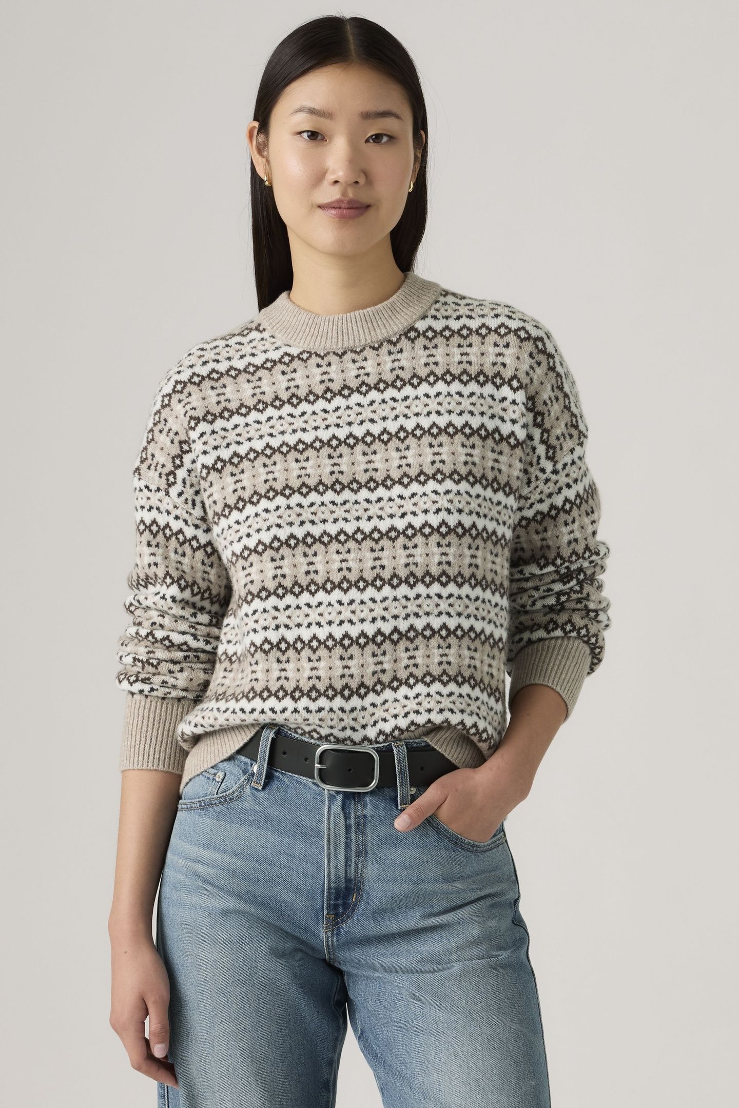 INES FAIRLISLE SWEATER NEUTRAL 2