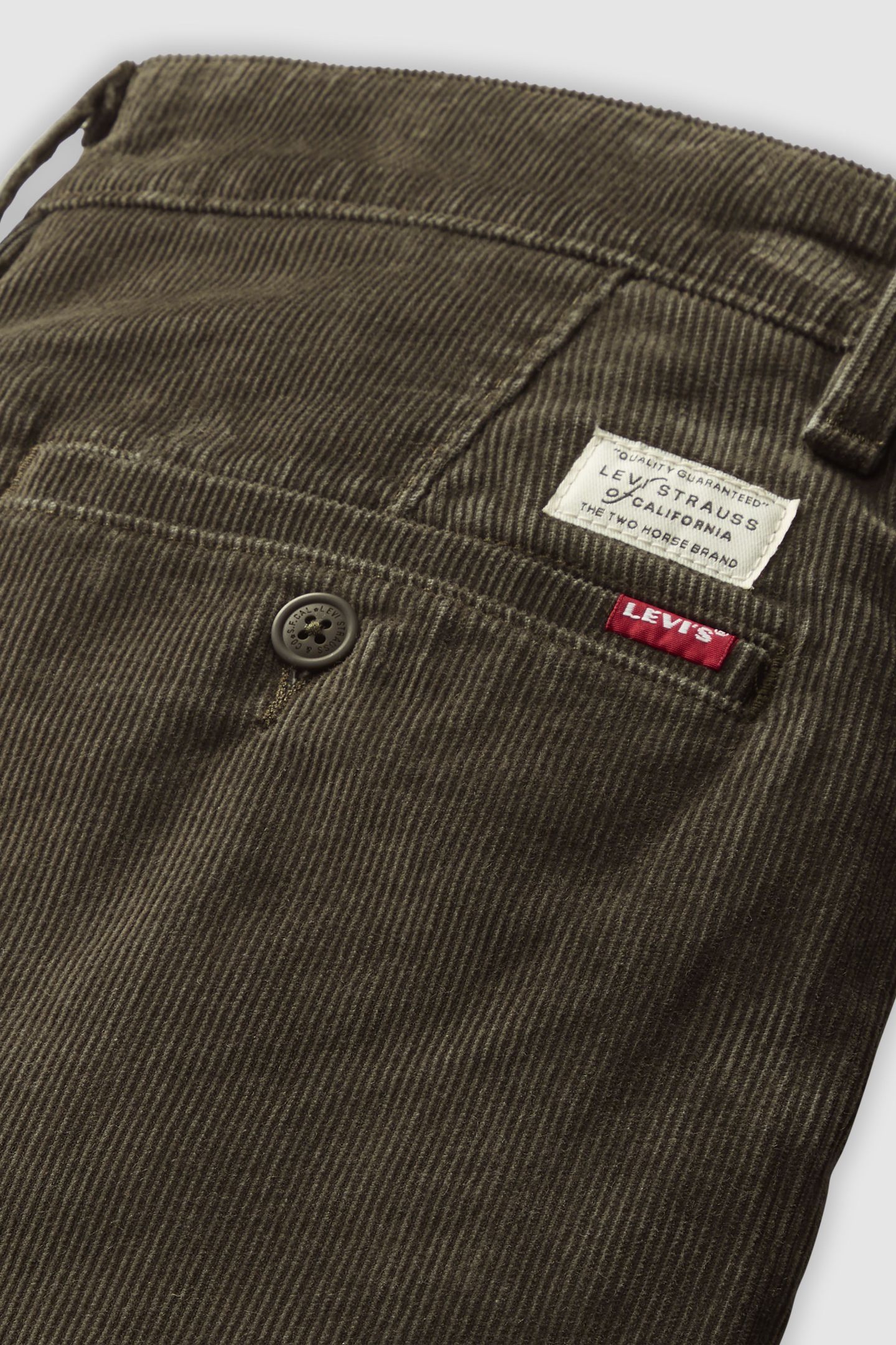 XX STANDARD TAPER CORDUROY CHINOS BROWN 7