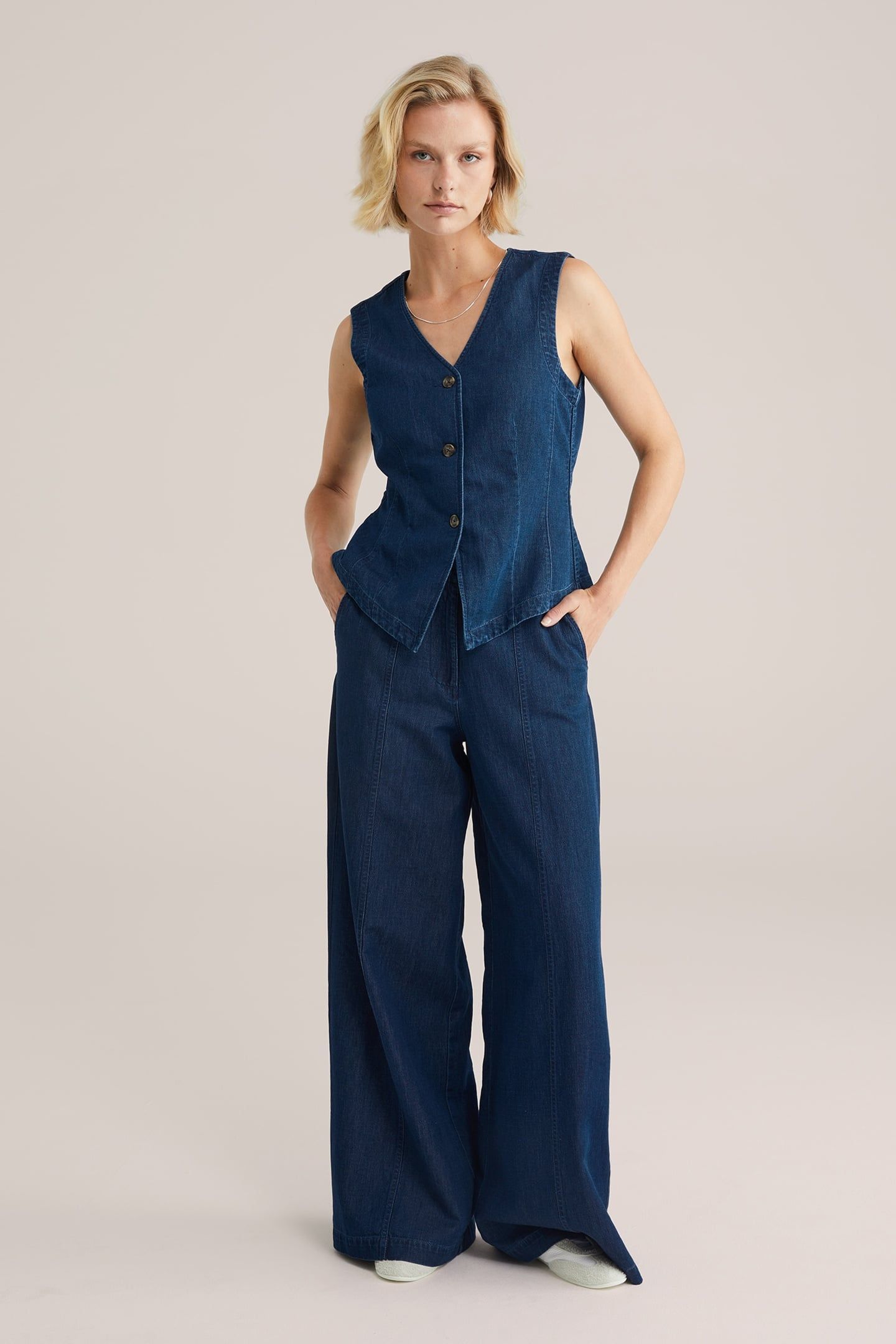 5-POCKET HIGH RISE DARK BLUE 3