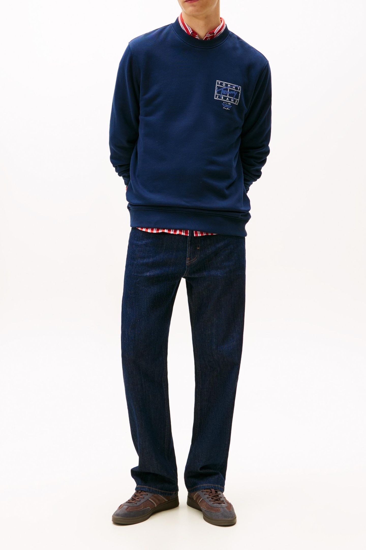 REGULAR ENTRY DNA PULLOVER SWEATSHIRT DARK NIGHT NAVY 2