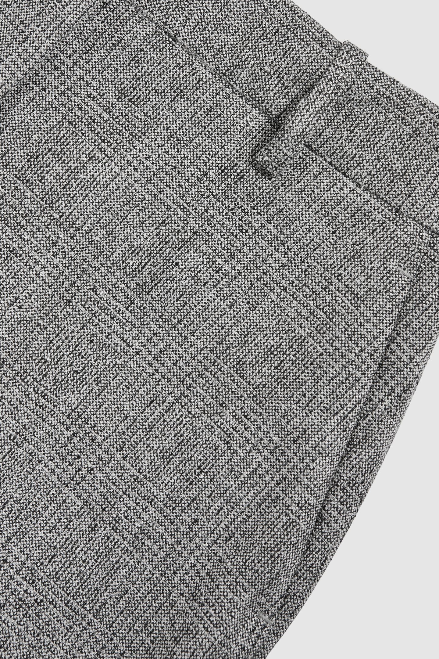TEXTURE WIDE LEG TROUSER GREY 6