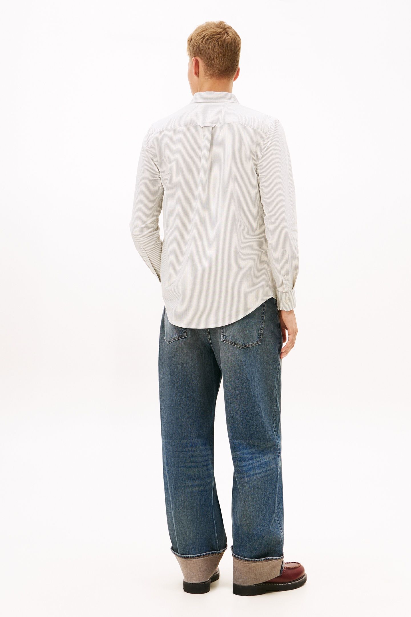 SLIM STRIPE OXFORD SHIRT DARK GREENERY/STRIPES 2