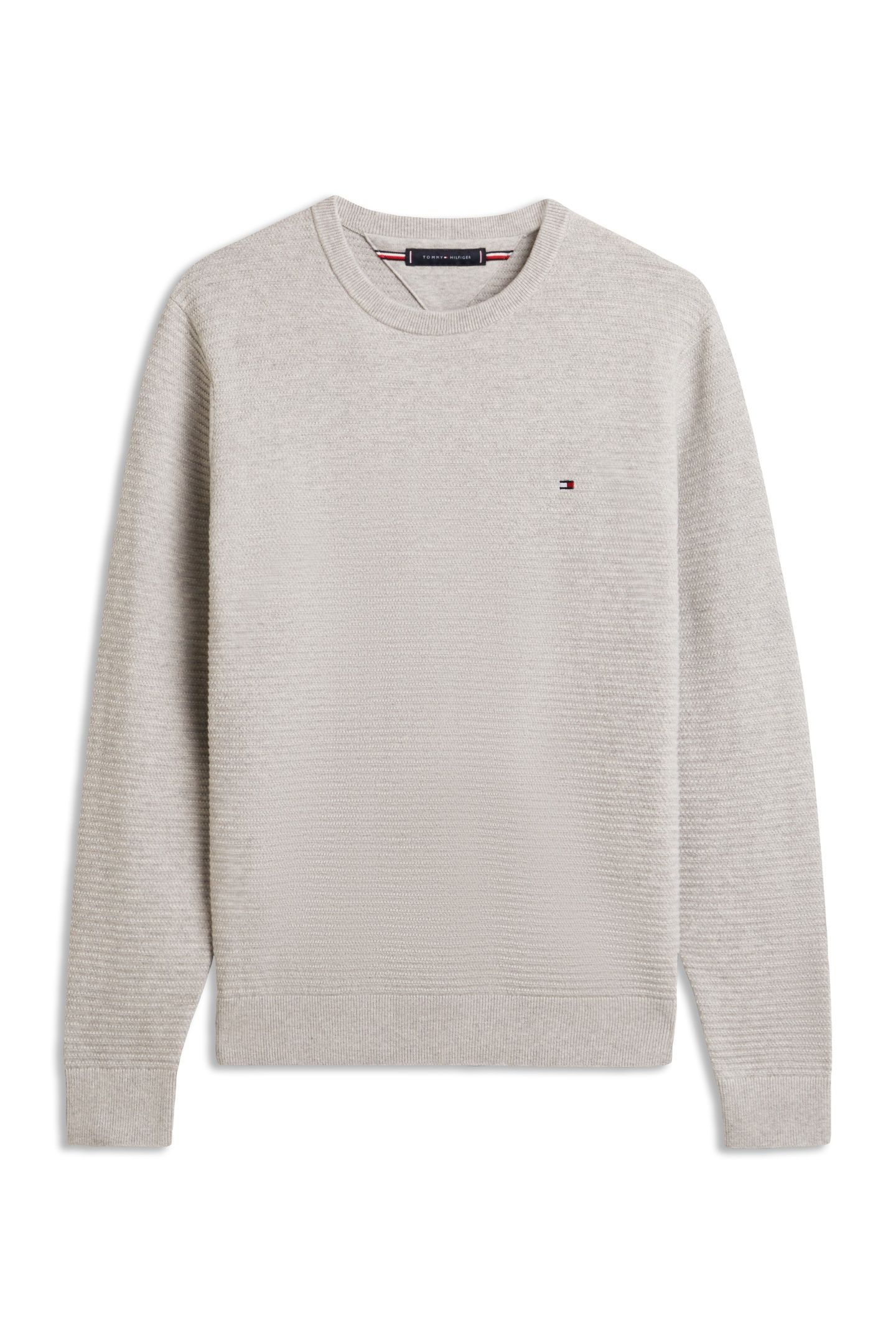 SEASONAL STRUCTURE CREWNECK LIGHT GREY HEATHER 5