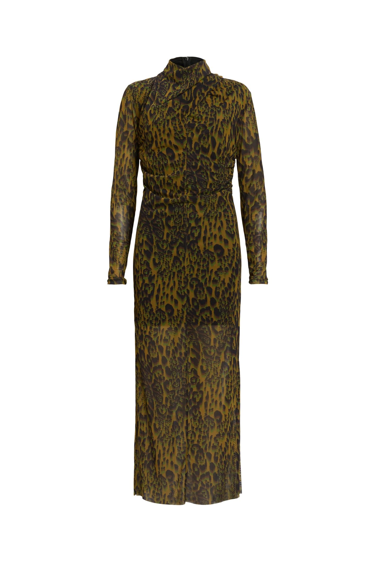 TIA MESH DRESS TERESA KHAKI GREEN 5