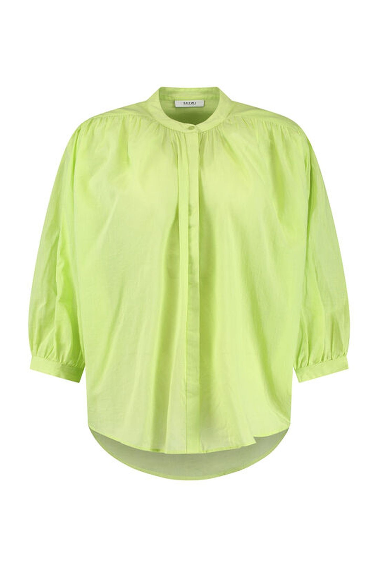 EVELYN BLOUSE LIME GREEN 5