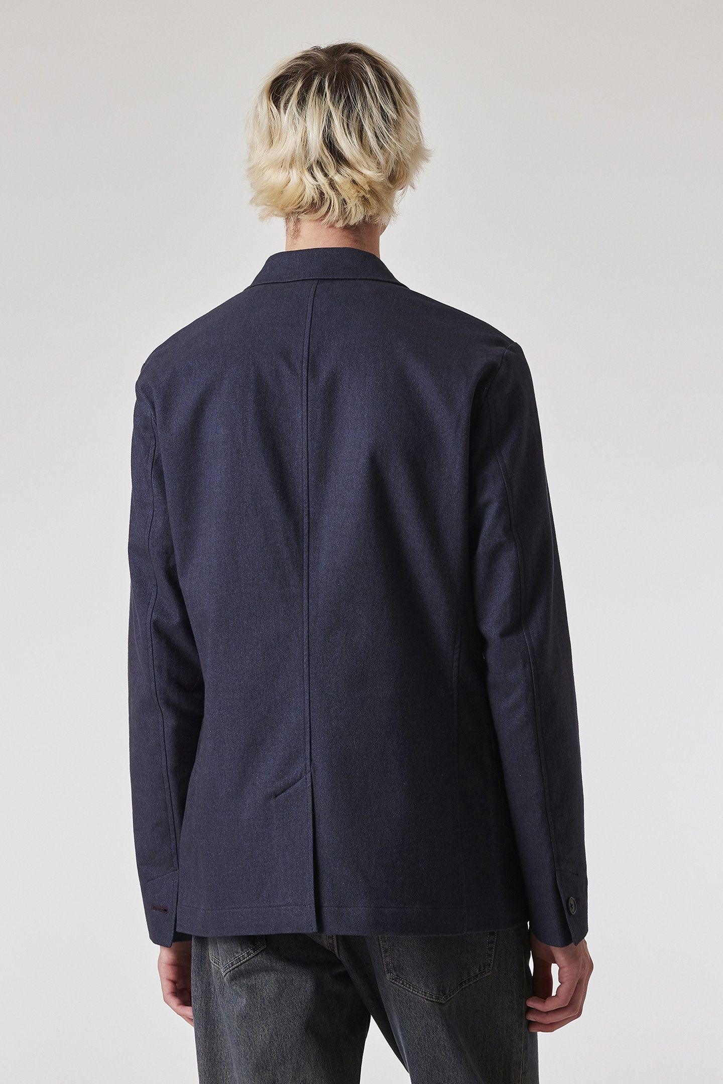 CASUAL FIT 2 BTN JACKET VERY DARK NAVY 3