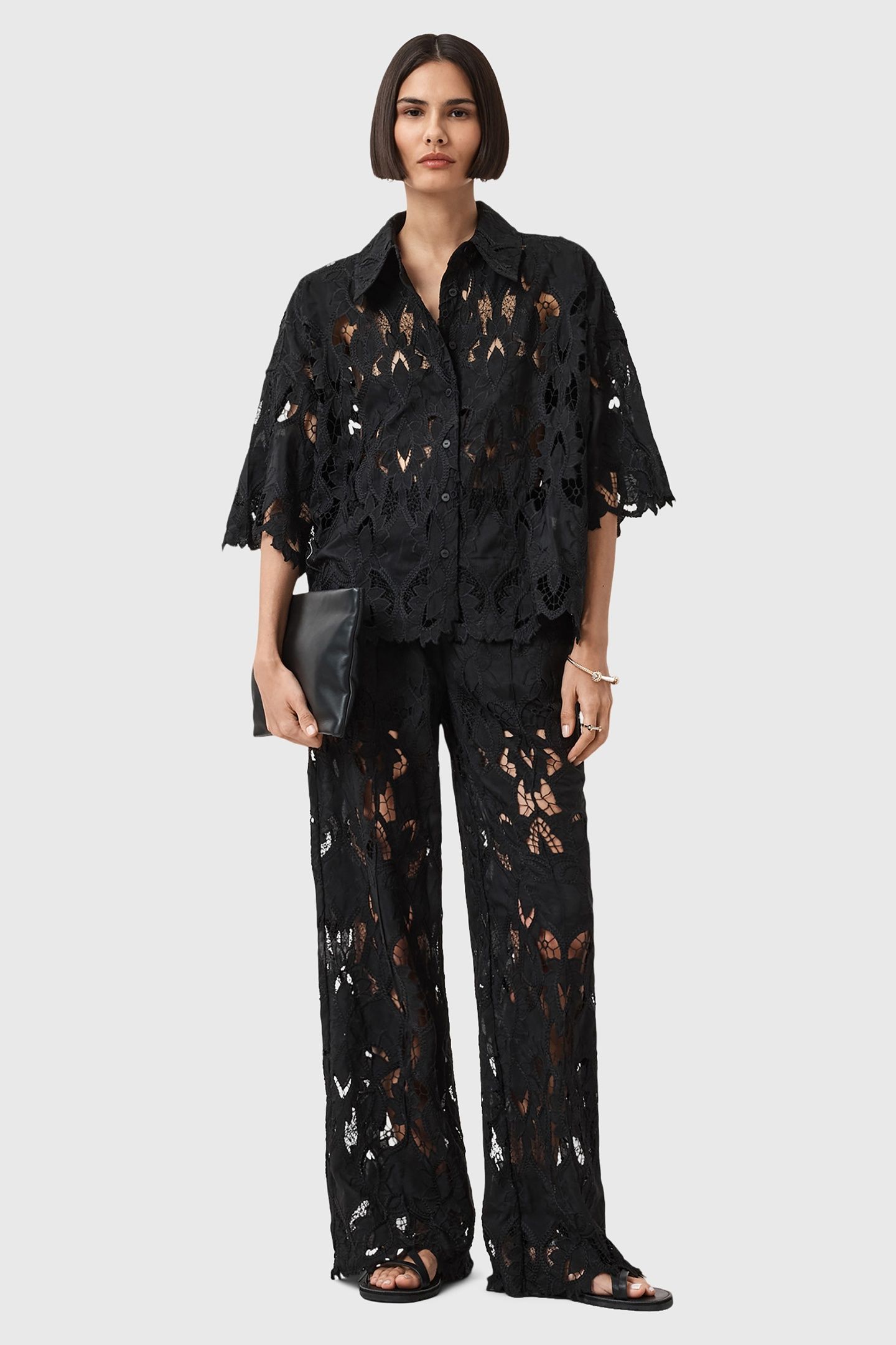 CHARLI EMB SHIRT BLACK 3