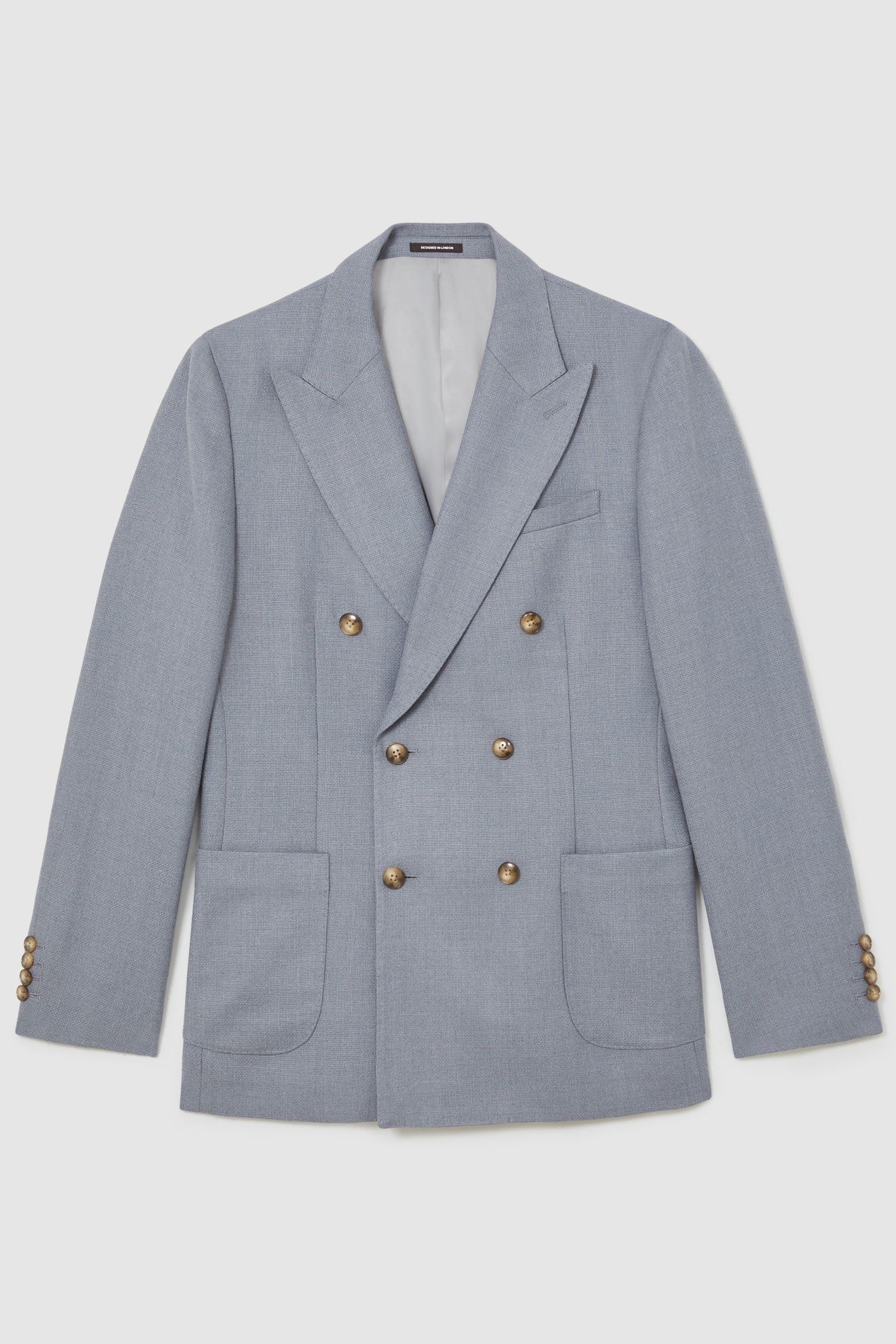 DB PEAK TEXTURED BLAZER AIRFORCE BLUE 3