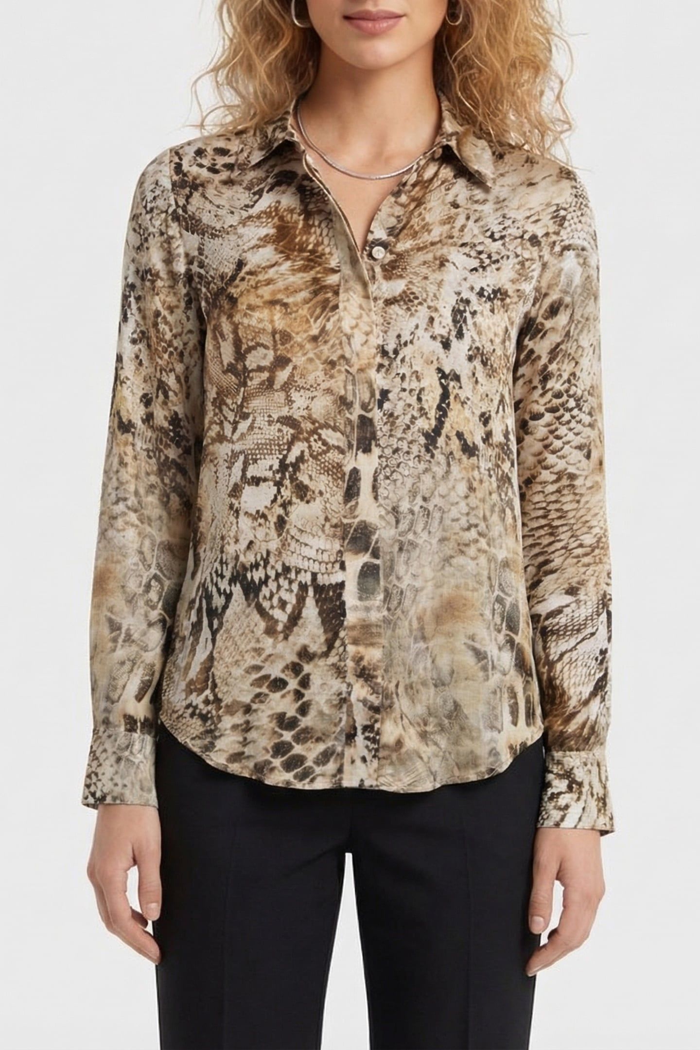 MARCIANO BY GUESS NEW MELISSA SHIRT JUMBLE SKIN PRINT 1