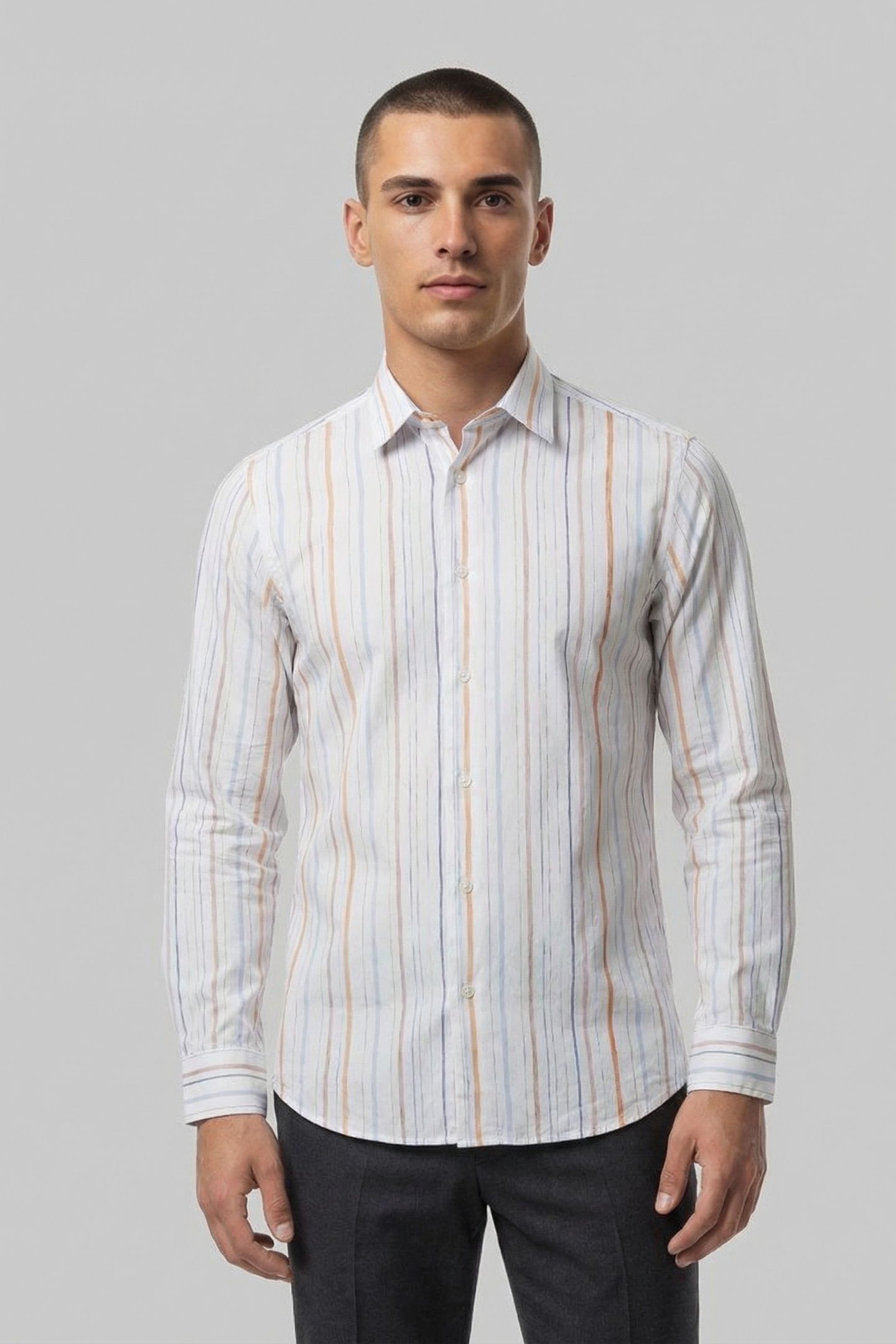 S/C REGULAR FIT SHIRT WHITE 1