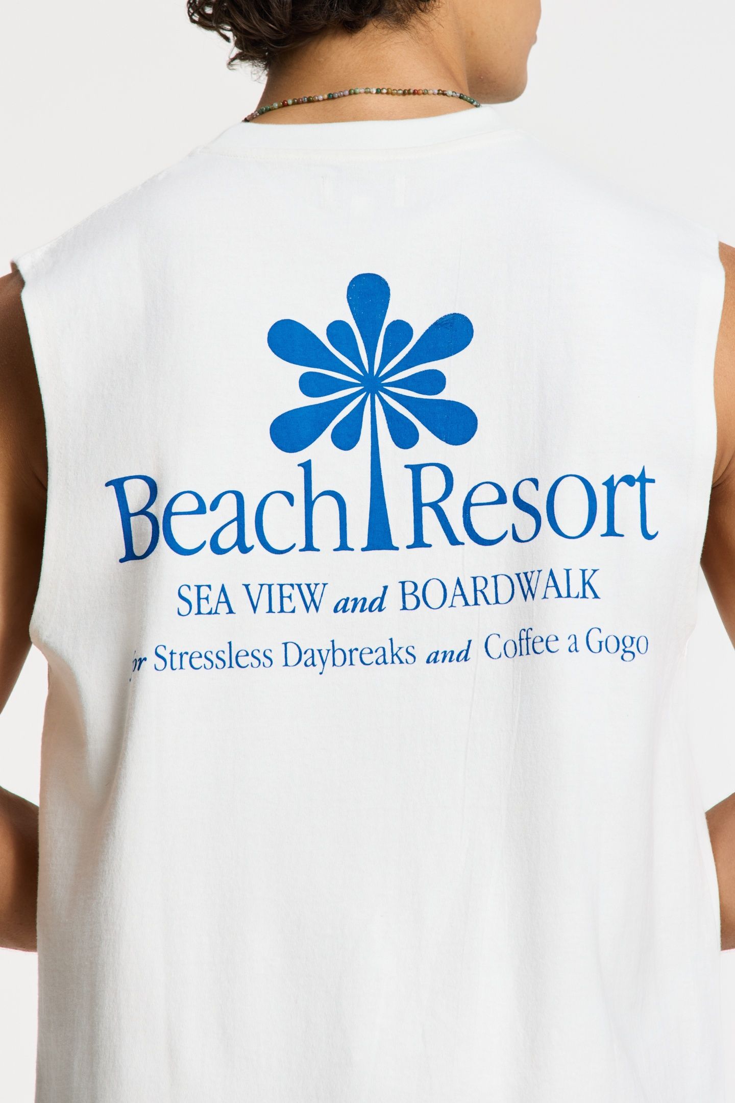 SEAN SLEEVELESS T-SHIRT SUNCATION WHITE 3