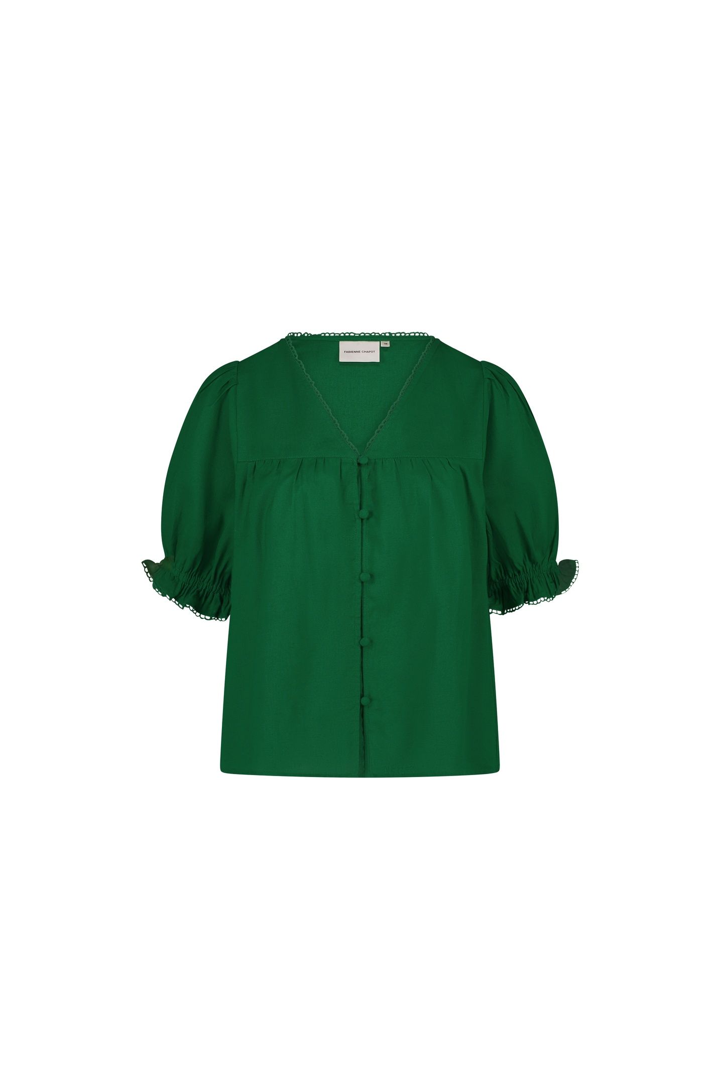 JUNO BLOUSE GREEN GLOW 4