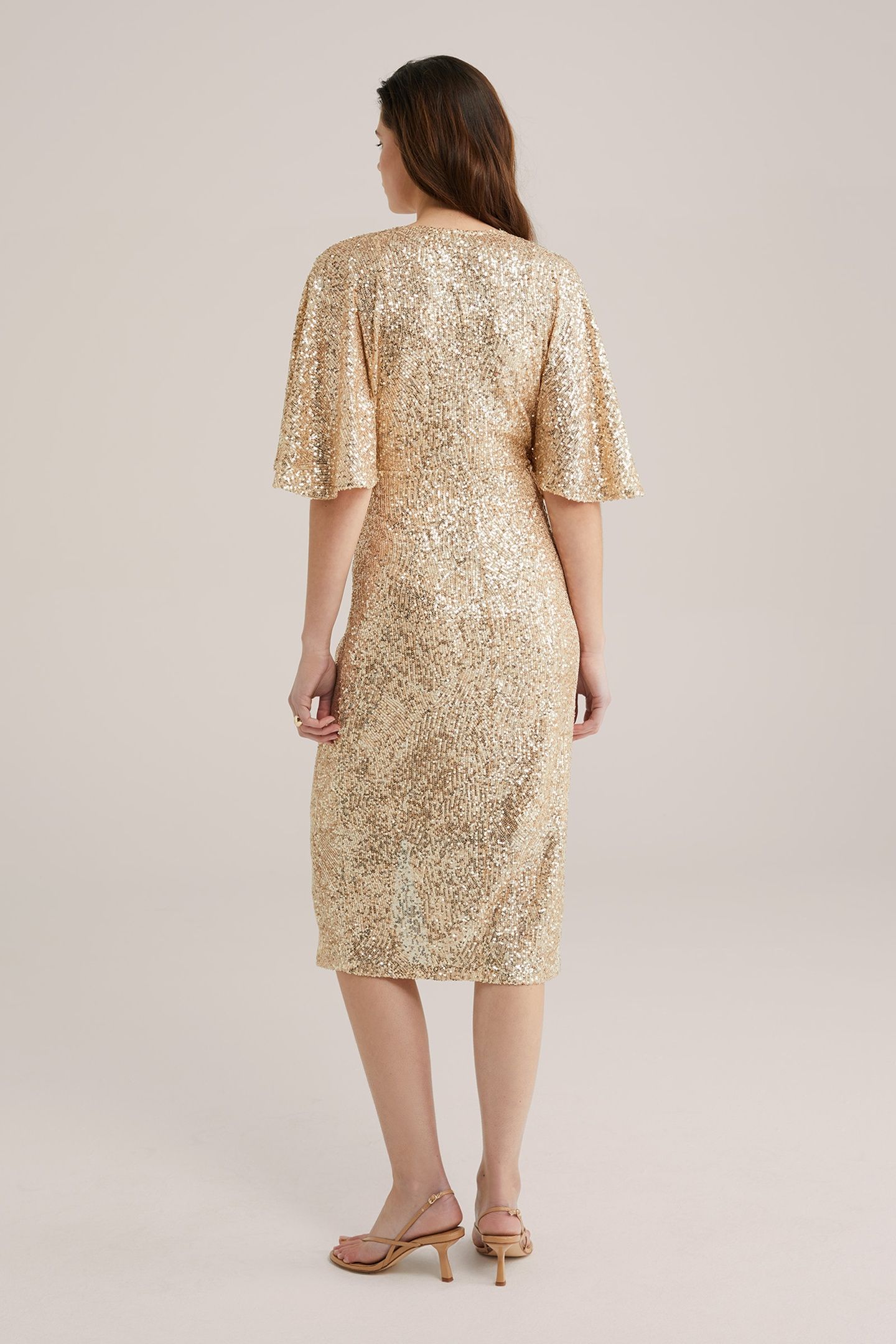 DRESS MID LENGTH GOLD 3