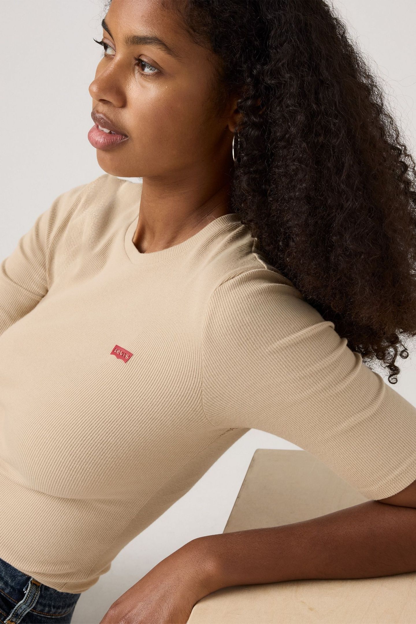 LUCA SLIM TEE SAFARI RIB 6