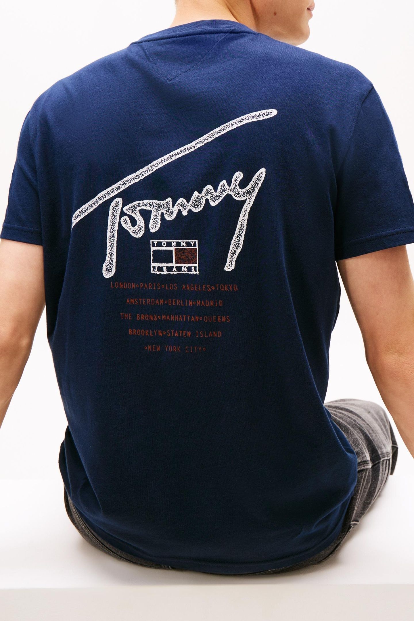 REGULAR SIGN BACKPRINT T-SHIRT DARK NIGHT NAVY 5