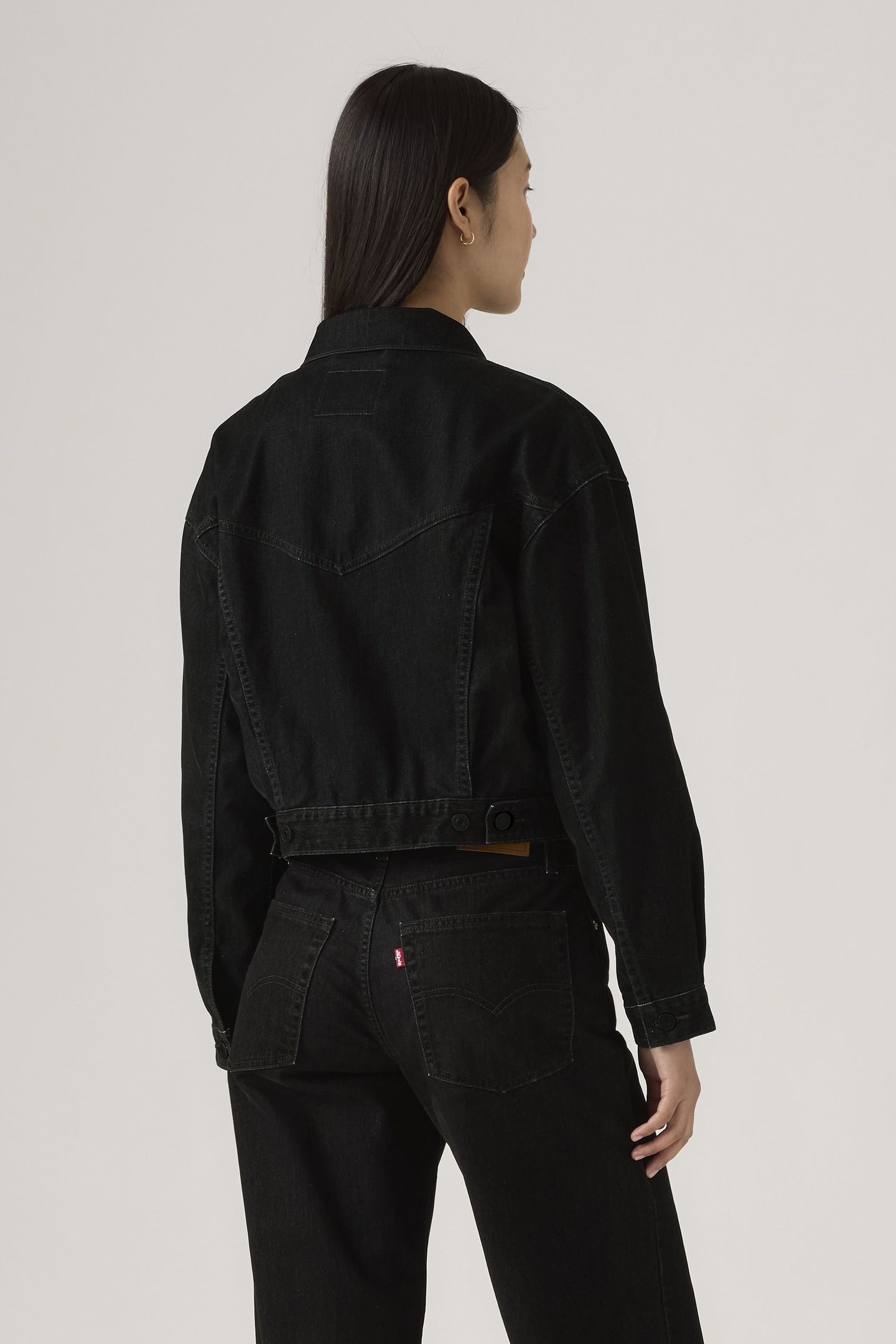 90S TRUCKER JACKET BLACK 2