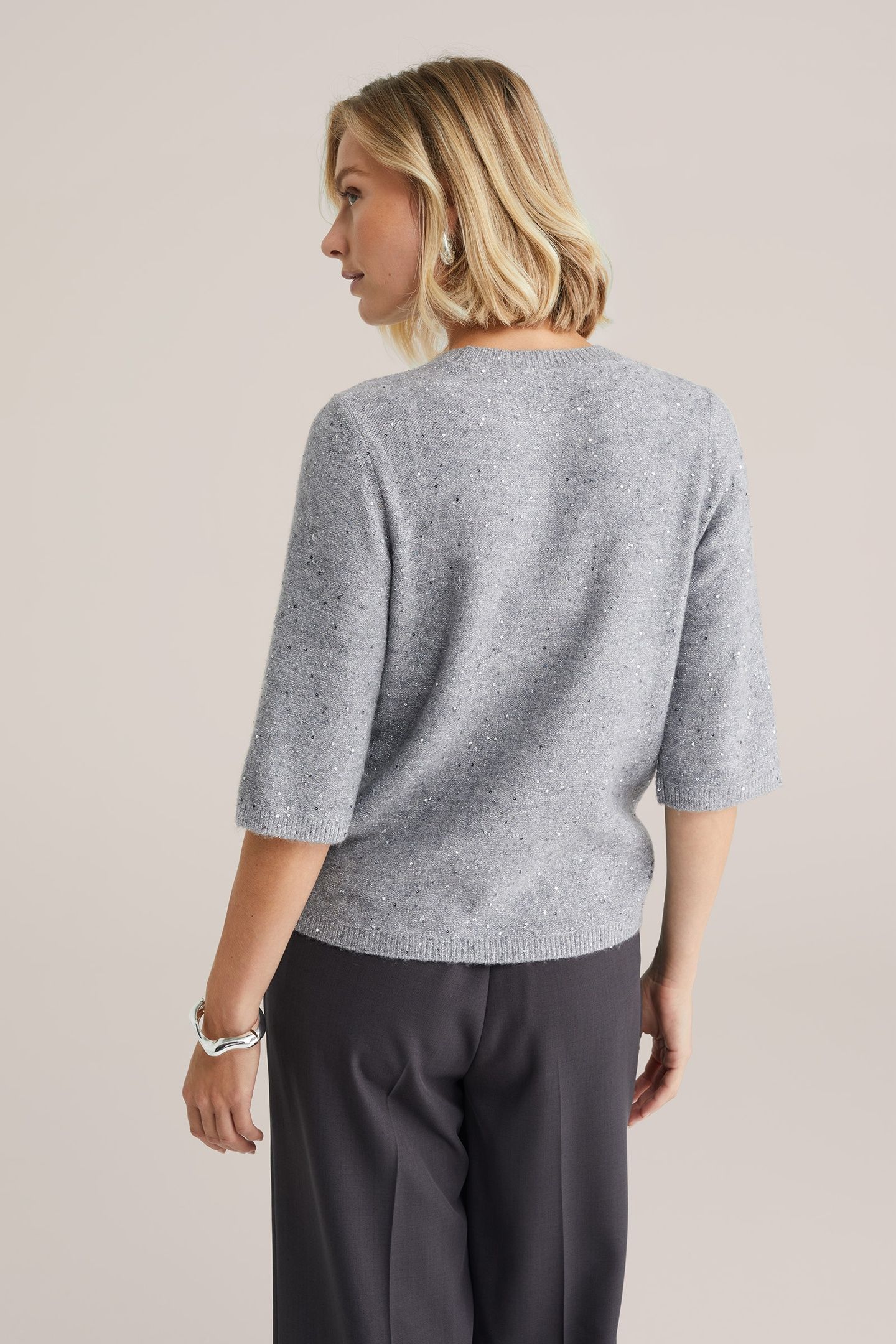 KNITTED PULLOVER GREY 2