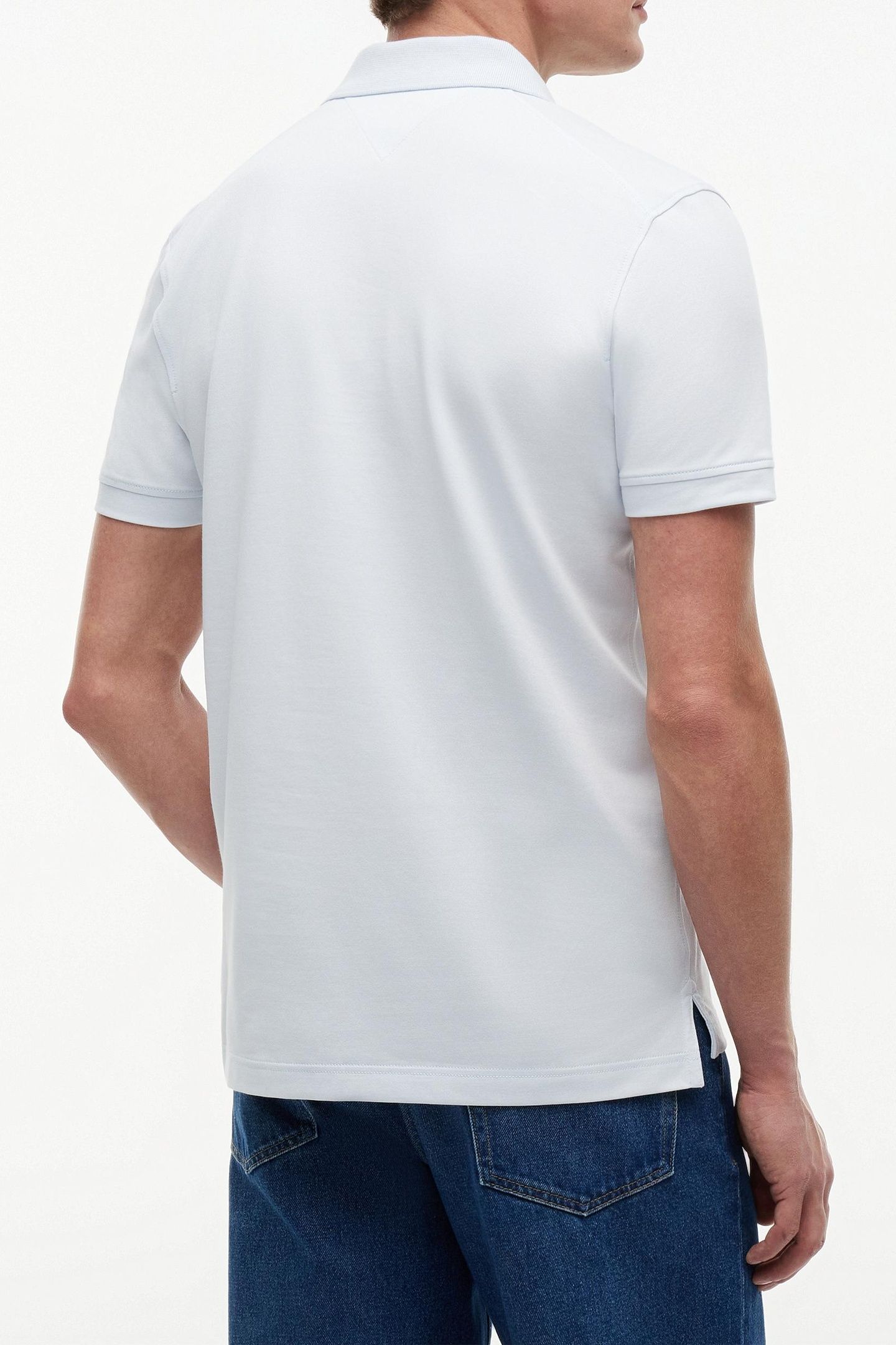 PERFORMANCE SMART CASUAL POLO SHIRT BREEZY BLUE/WHITE 4