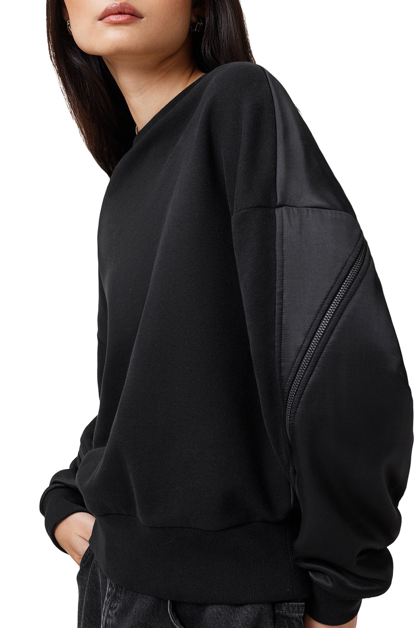 PEGGY ZIP SWEATSHIRT BLACK 7