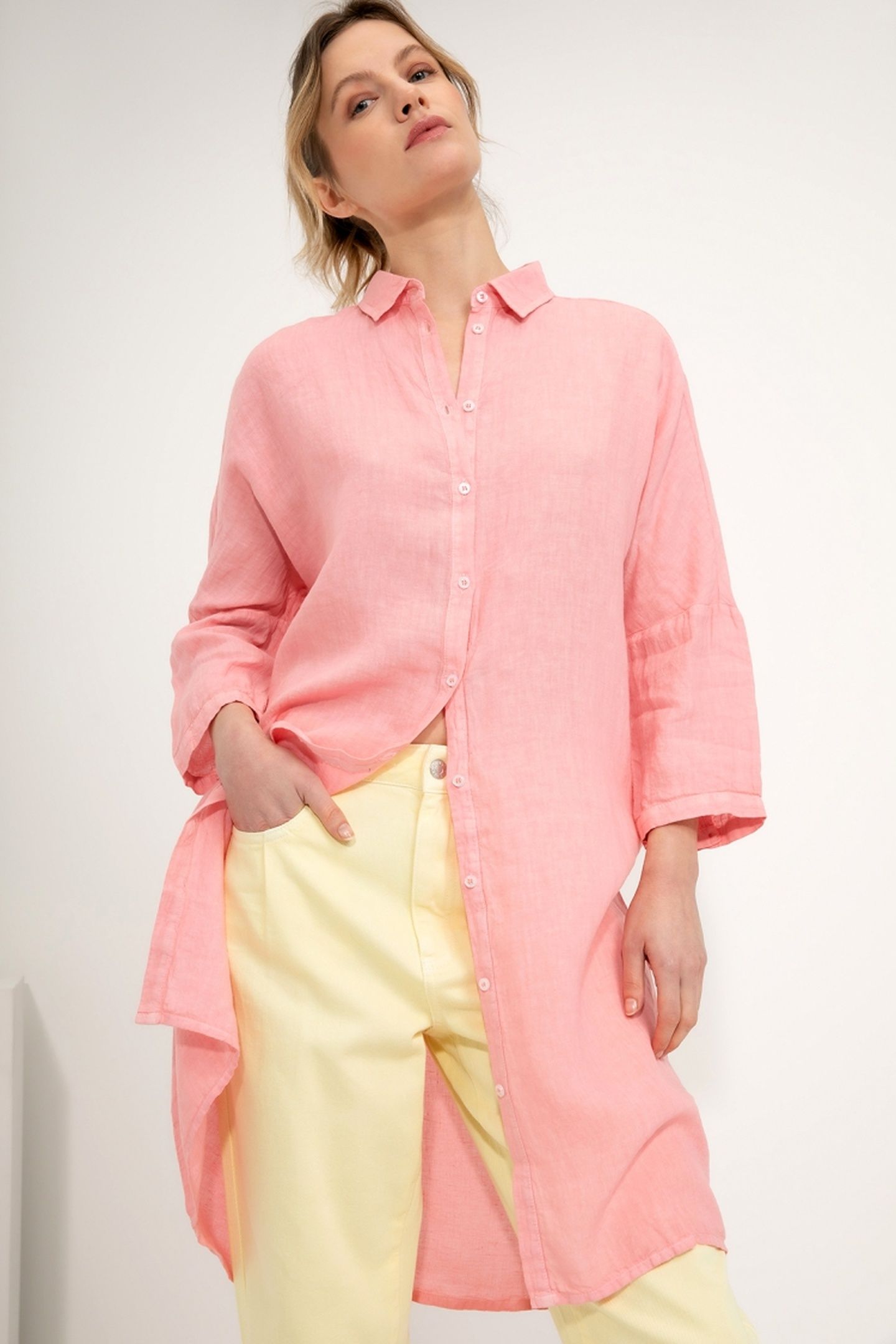 LORENNE BLOUSE INDIAN PINK 1