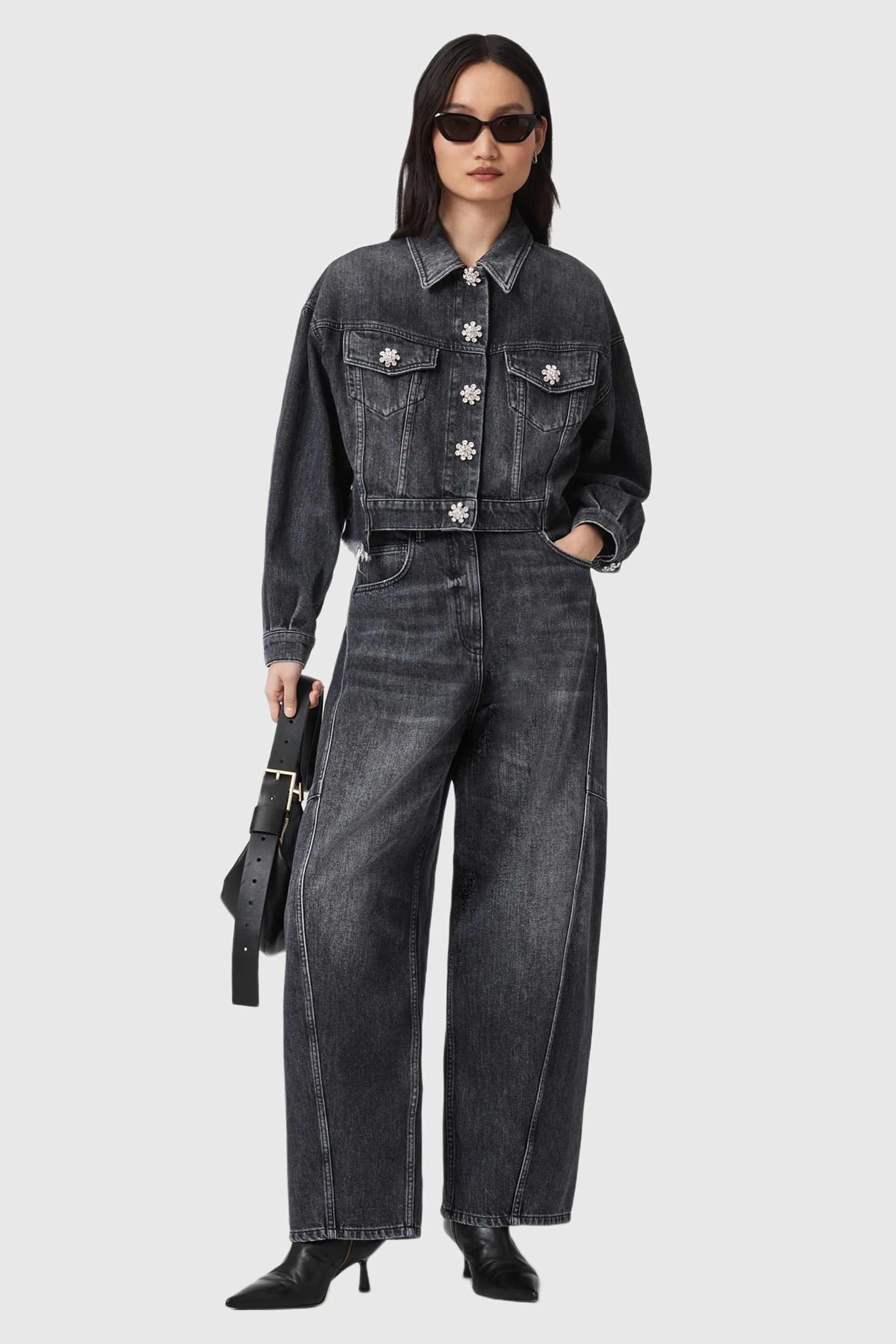 CARTER BARREL JEAN WASHED BLACK 1