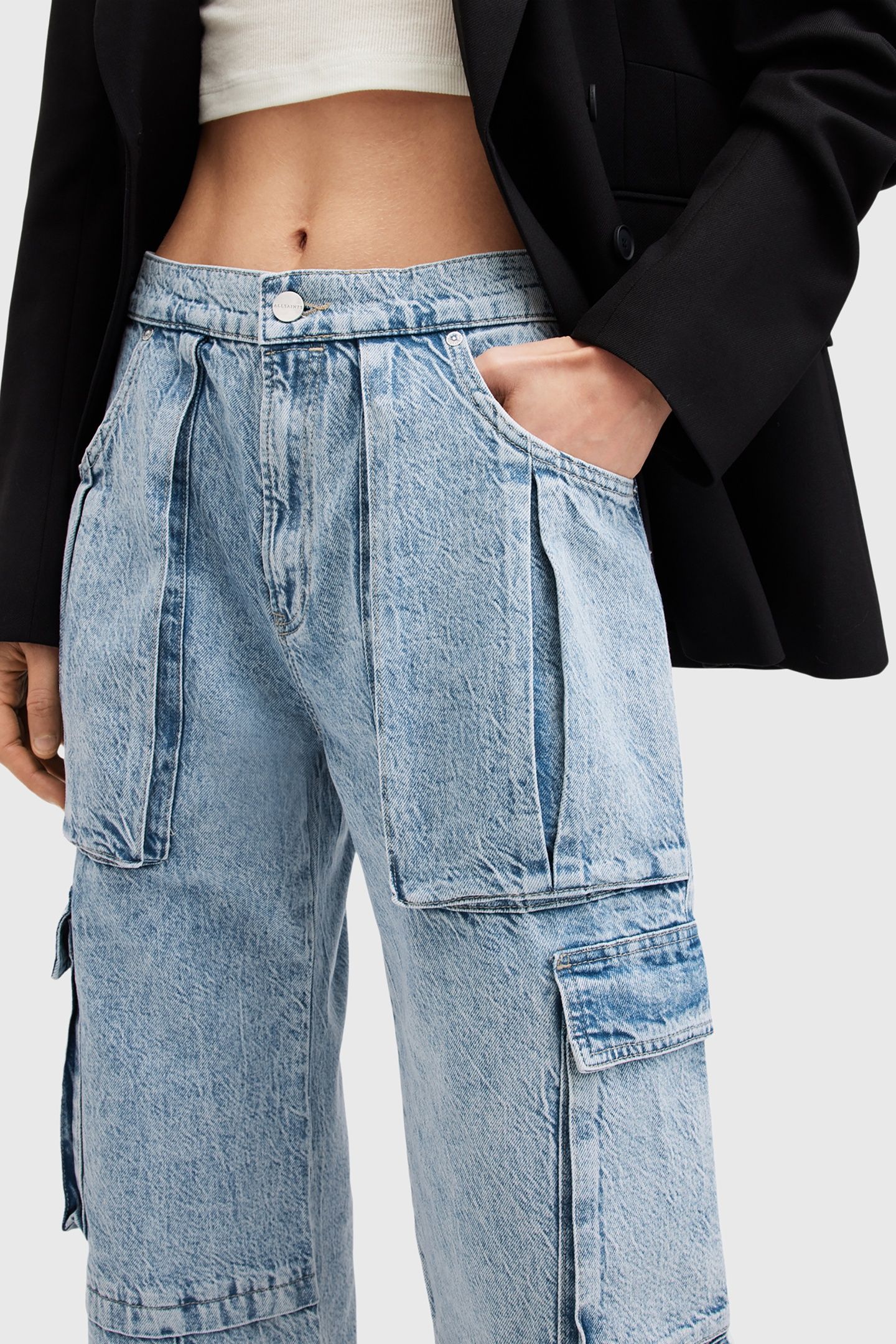ECHO CARGO JEAN LIGHT INDIGO 7