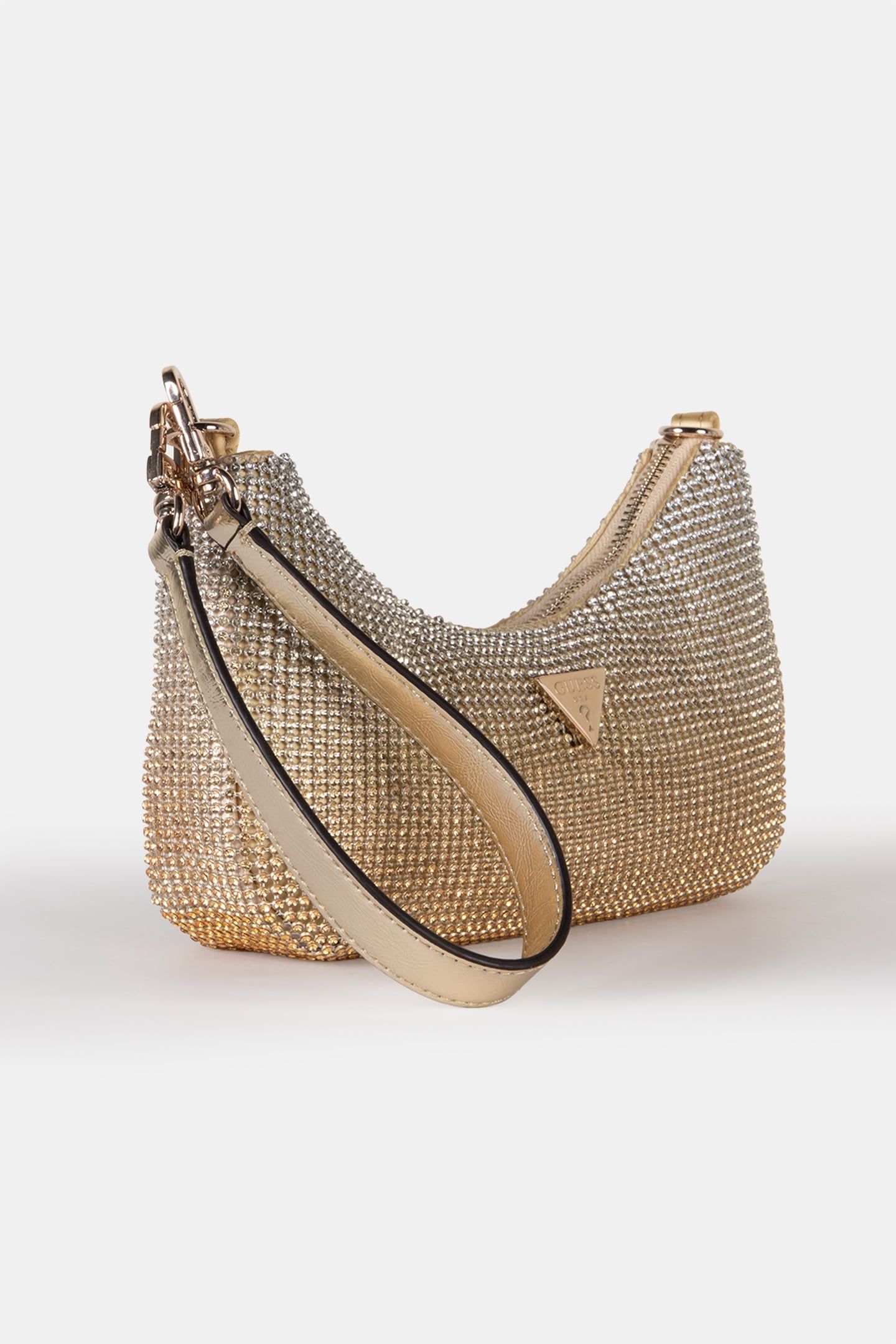 MARCIANO BY GUESS ZALINA MINI TOP ZIP SHLDR BAG GOLD 2