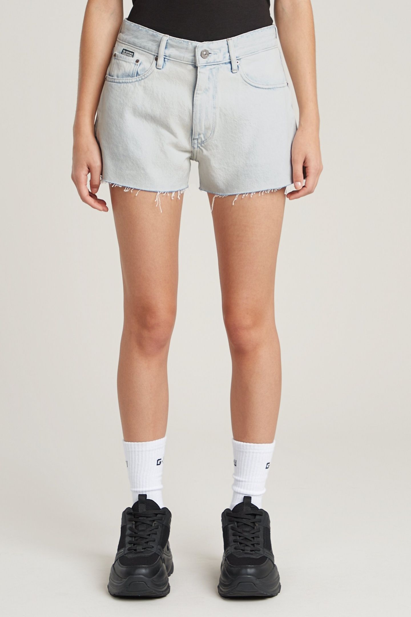 TRUE SHORT RAW EDGE BEACHED FADED CLIFTON BLUE 2