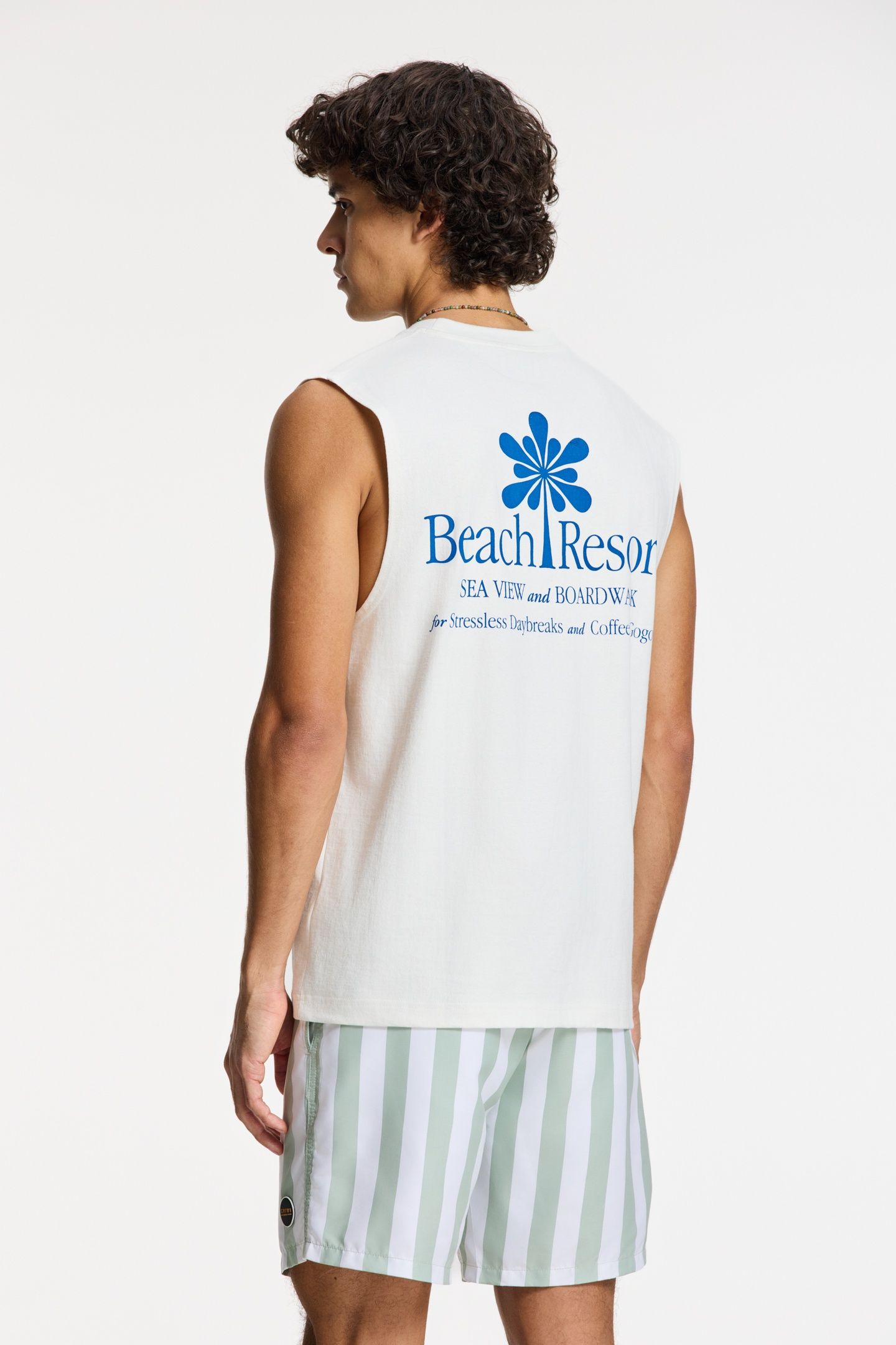 SEAN SLEEVELESS T-SHIRT SUNCATION WHITE 4