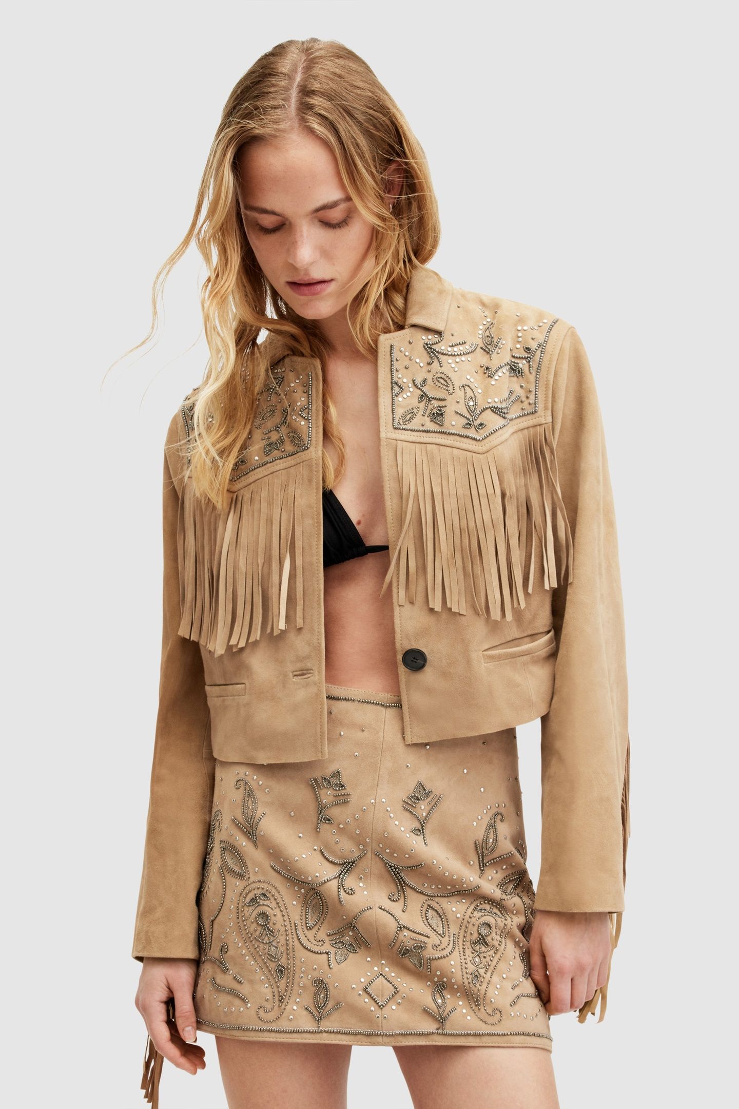 CORINNA SHAI BLAZER TAN BROWN 2