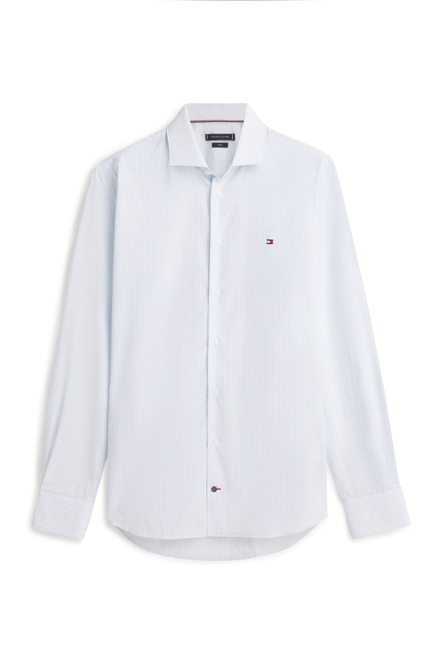 POPLIN BENGAL STRIPE LONG SLEEVE SHIRT CHAMBRAY SKY/STRIPE 5