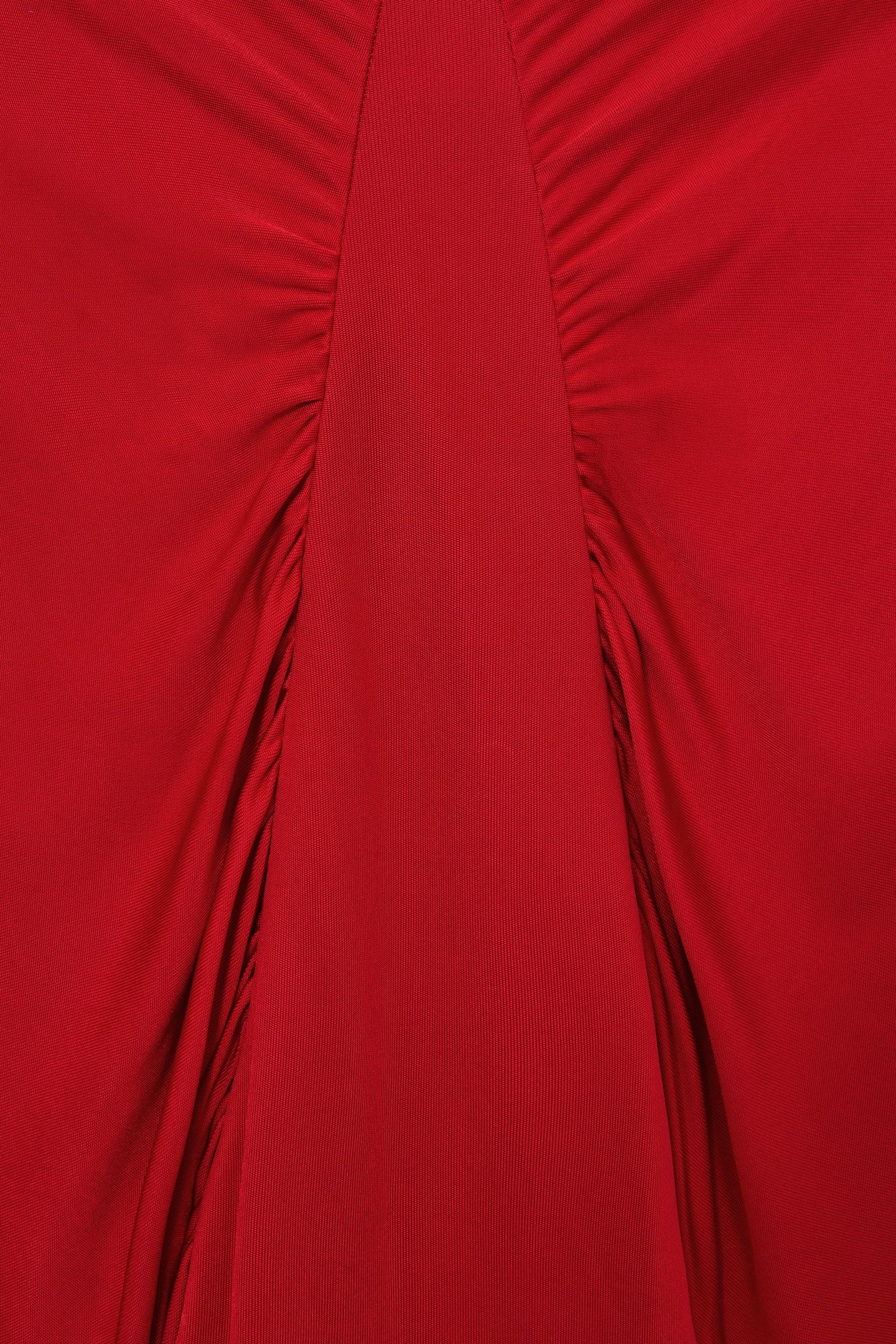 BATWING JERSEY MINI DRESS RED 6