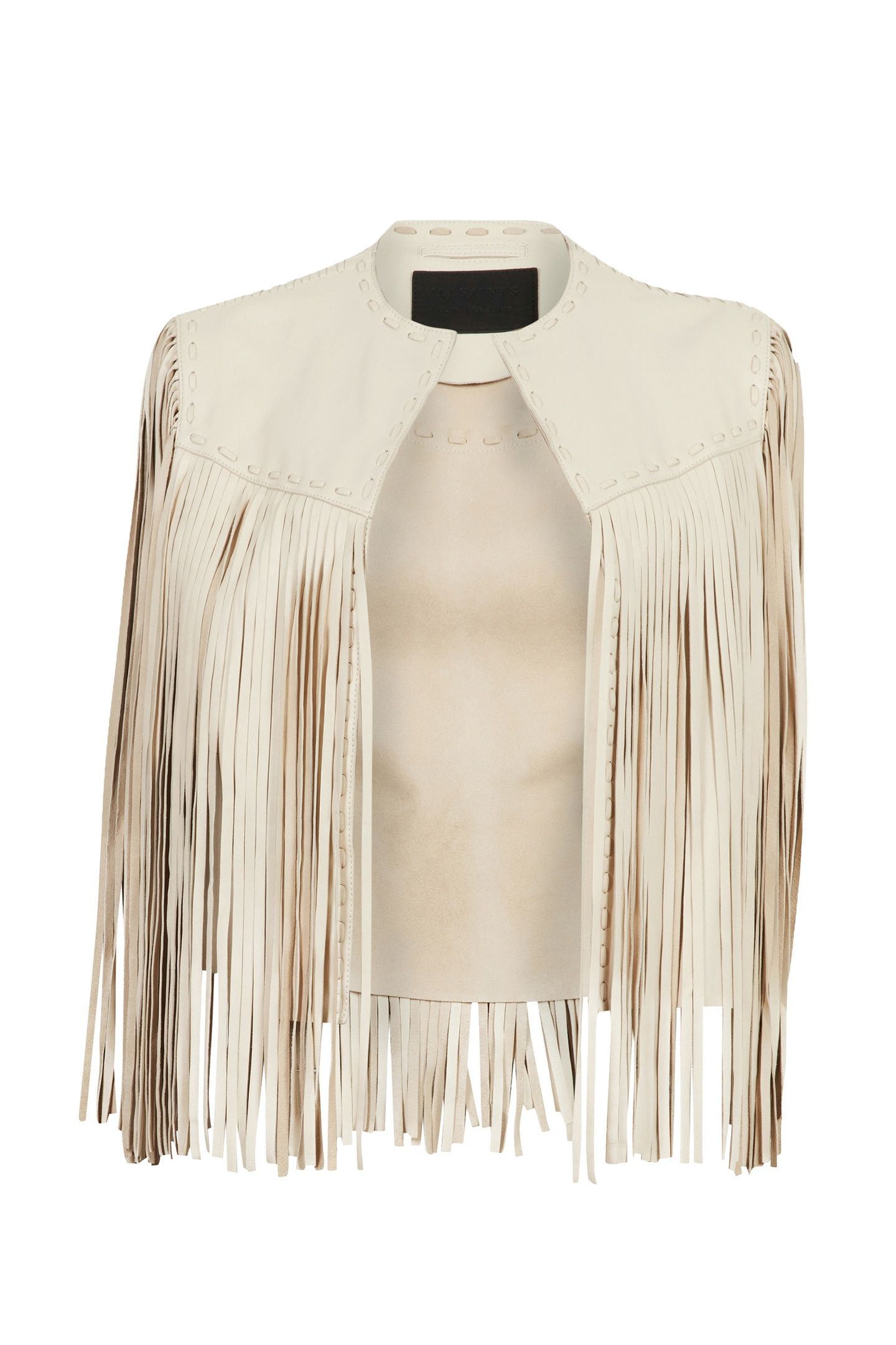 ASTRAL TASSEL GILET WHITE 5