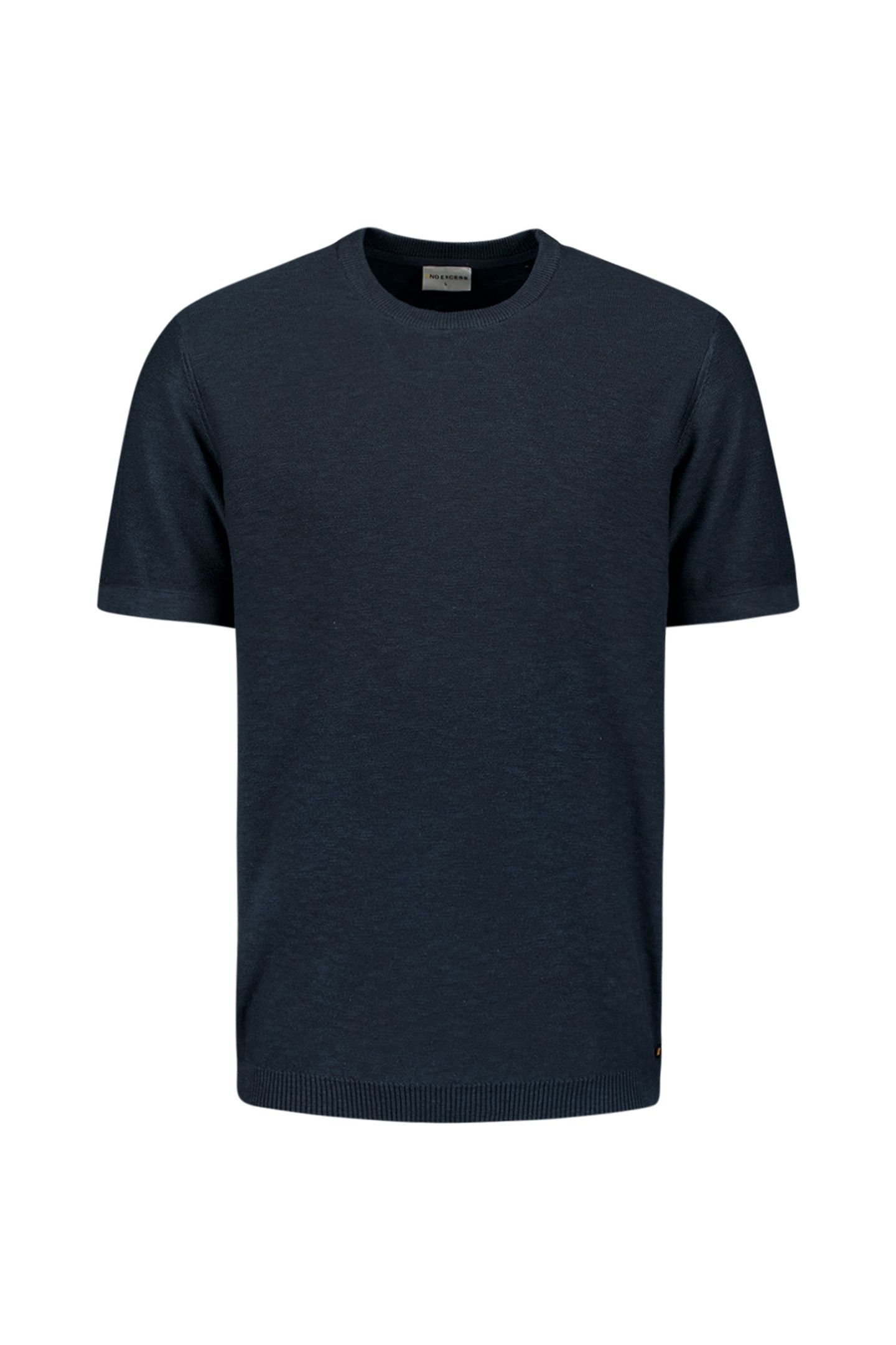 PULLOVER SHORT SLEEVE CREWNECK SOLID SLUB KNIT NIGHT 5