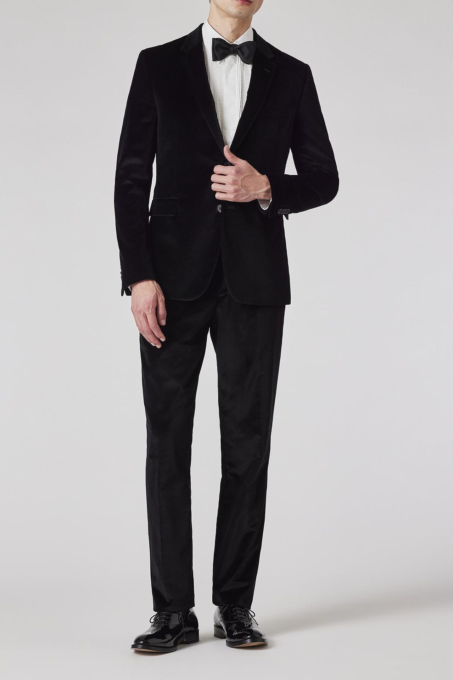 SLIM FIT 2 BTN JACKET BLACK 2