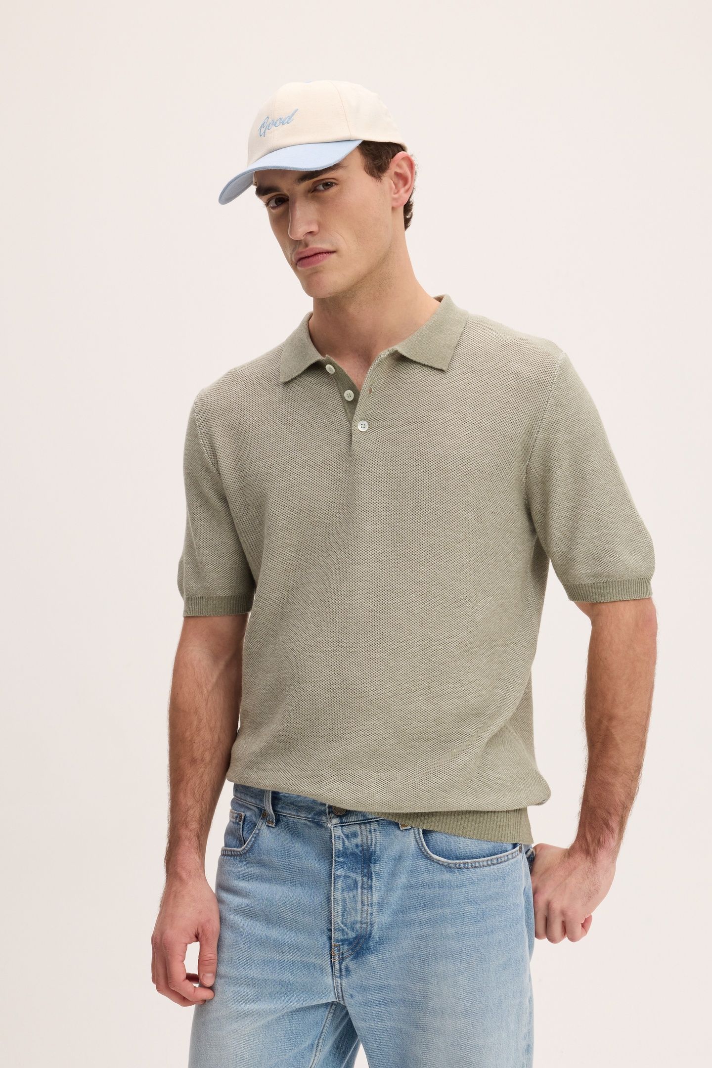POWER POLOS GREEN WHITE 2
